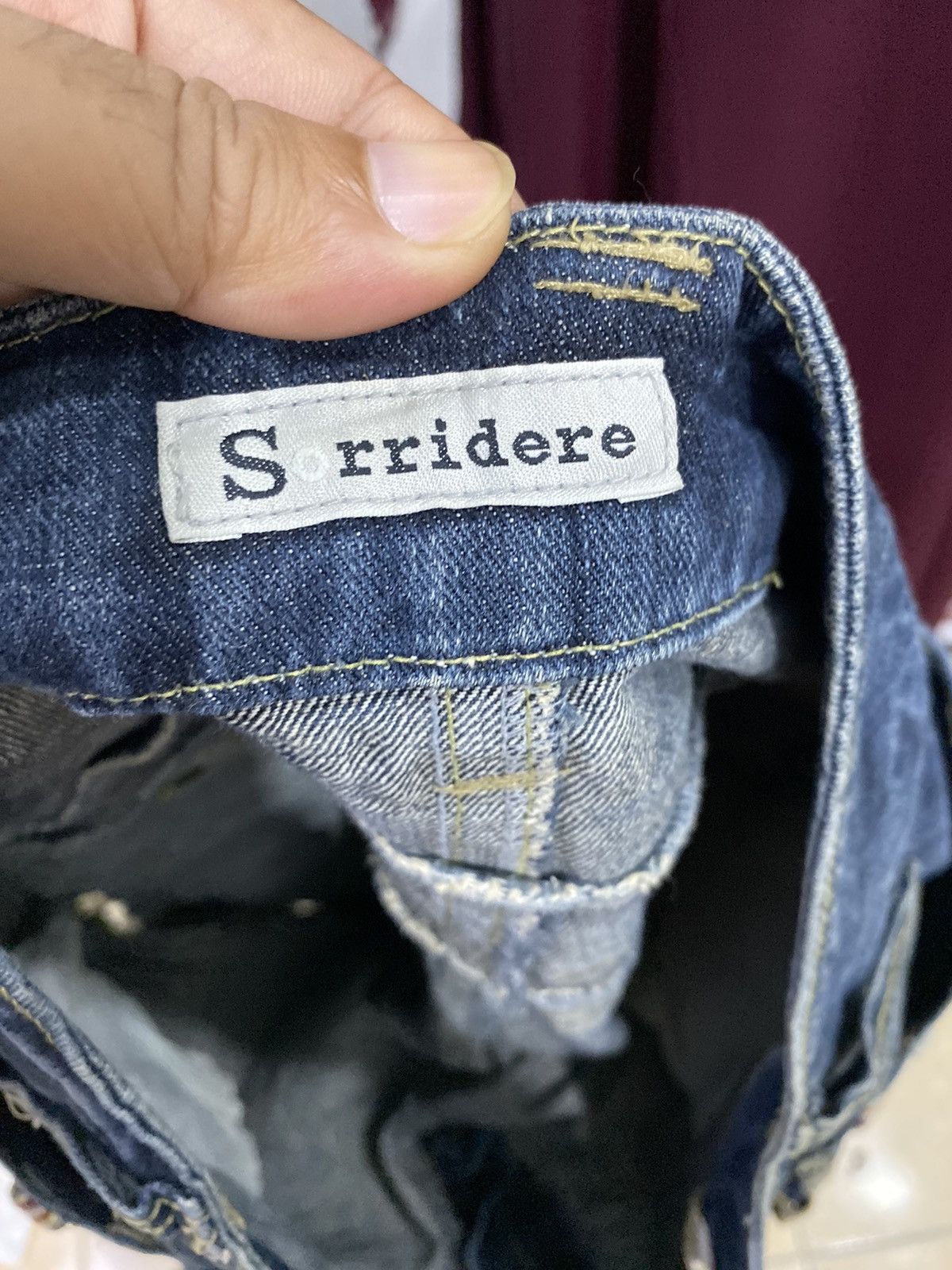 20471120 Y2K Sorridere double waist ripped Denim Size US 36 / EU 52 - 3 Thumbnail
