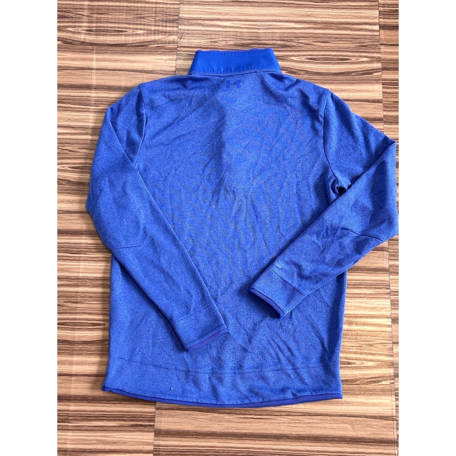 Under Armour Under Armour UA Storm Golf Sweater Mock Neck Snap Button Pullover Blue Mens Medium Size US M / EU 48-50 / 2 - 2 Thumbnail