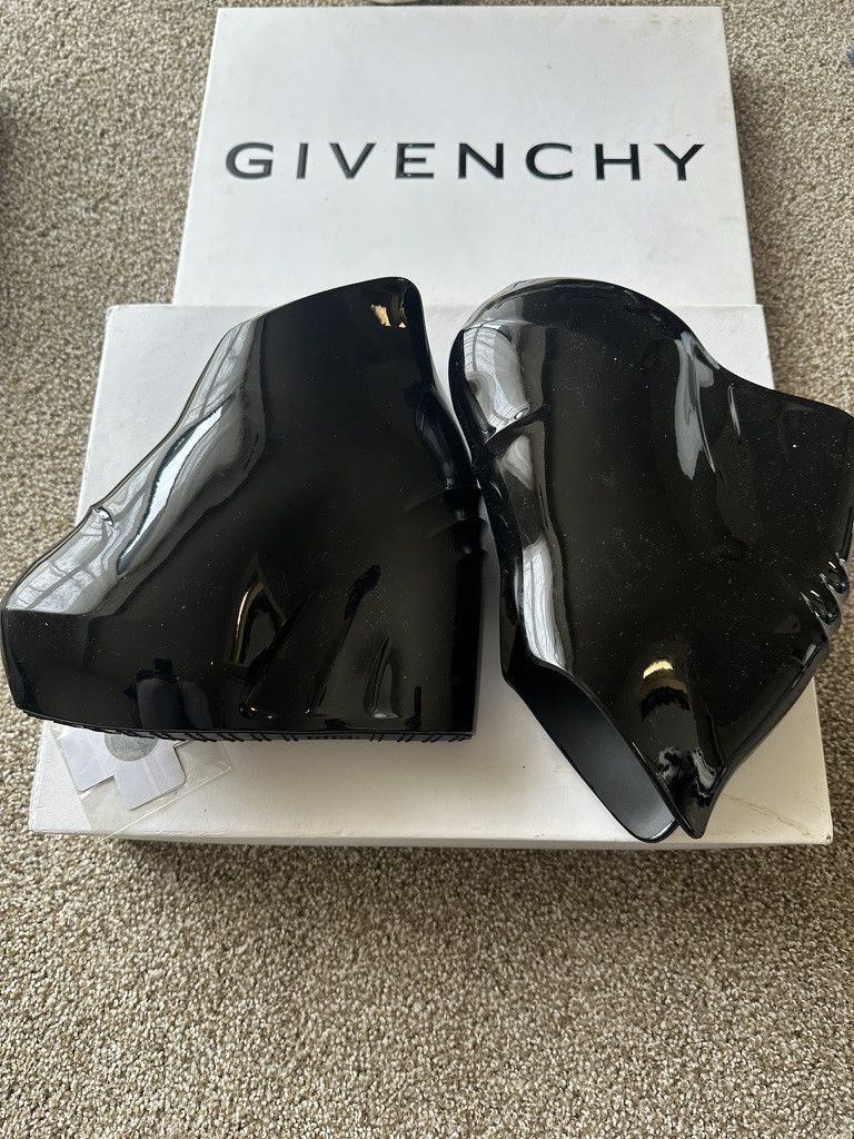 Givenchy Givenchy Monumental Mallow Wedge Platform Boots in Black Size US 8 / IT 38 - 1 Thumbnail