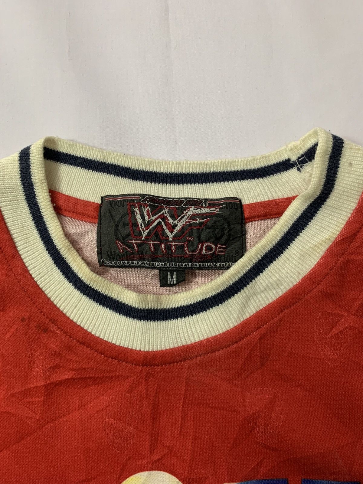 WWF Vintage 90s Stone Cold Mesh Jersey Size US M / EU 48-50 / 2 - 4 Thumbnail