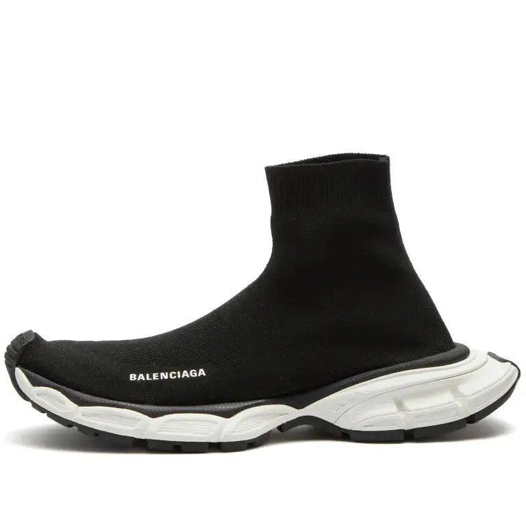 Balenciaga o1w1db10825 3XL Sock Recycled Knit Sneakers in Black Size US 6 / EU 39 - 1 Thumbnail