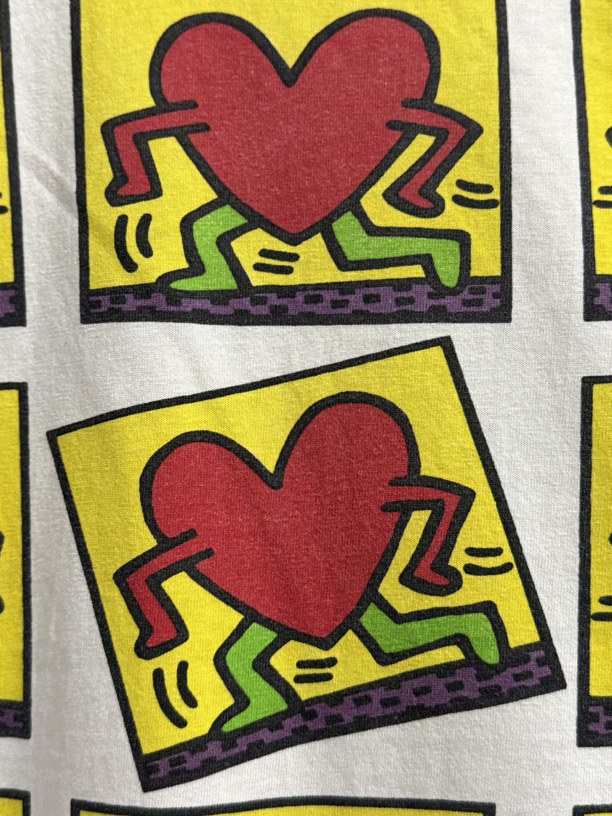 Keith Haring Thrashed Vintage 90s Pop Art Keith Haring Tee Size US M / EU 48-50 / 2 - 3 Thumbnail
