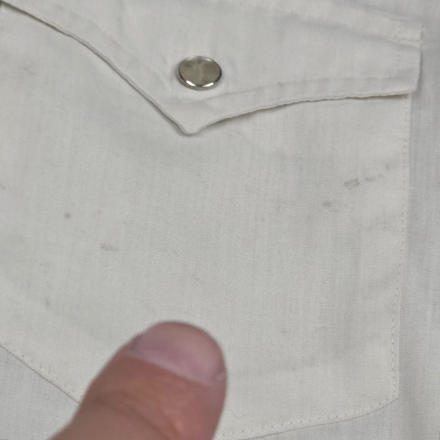 Wrangler VINTAGE Wrangler Permanent Press Pearl Snap Shirt Men's 17 34 White Western USA* Size US S / EU 44-46 / 1 - 5 Thumbnail