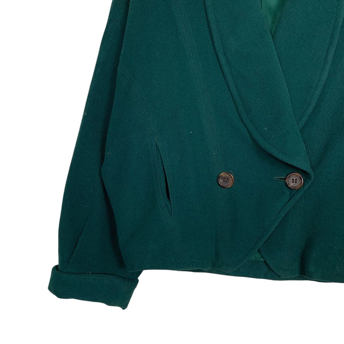 Lancel Lancel Green Wool Jacket Size M / US 6-8 / IT 42-44 - 3 Thumbnail