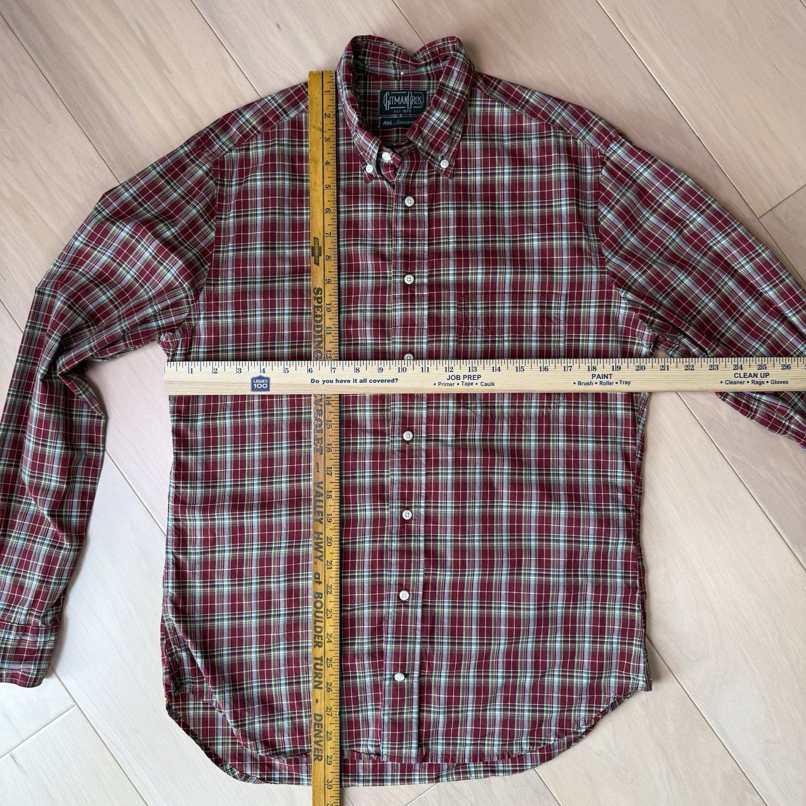 Gitman Bros. Gitman Bros Shirt Medium Multicolor Cotton Button Up 40th Size US M / EU 48-50 / 2 - 2 Thumbnail