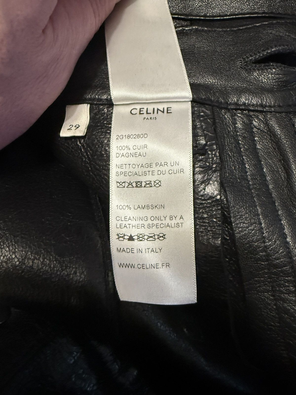 Celine Hedi Slimane for Celine Dylan leather pants Size US 29 - 9 Thumbnail