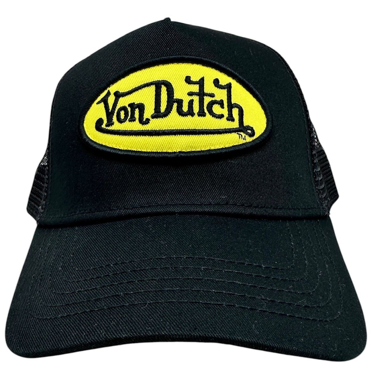 Von Dutch Von Dutch Trucker Hat Black & Yellow Snapback Cap Size ONE SIZE - 2 Thumbnail
