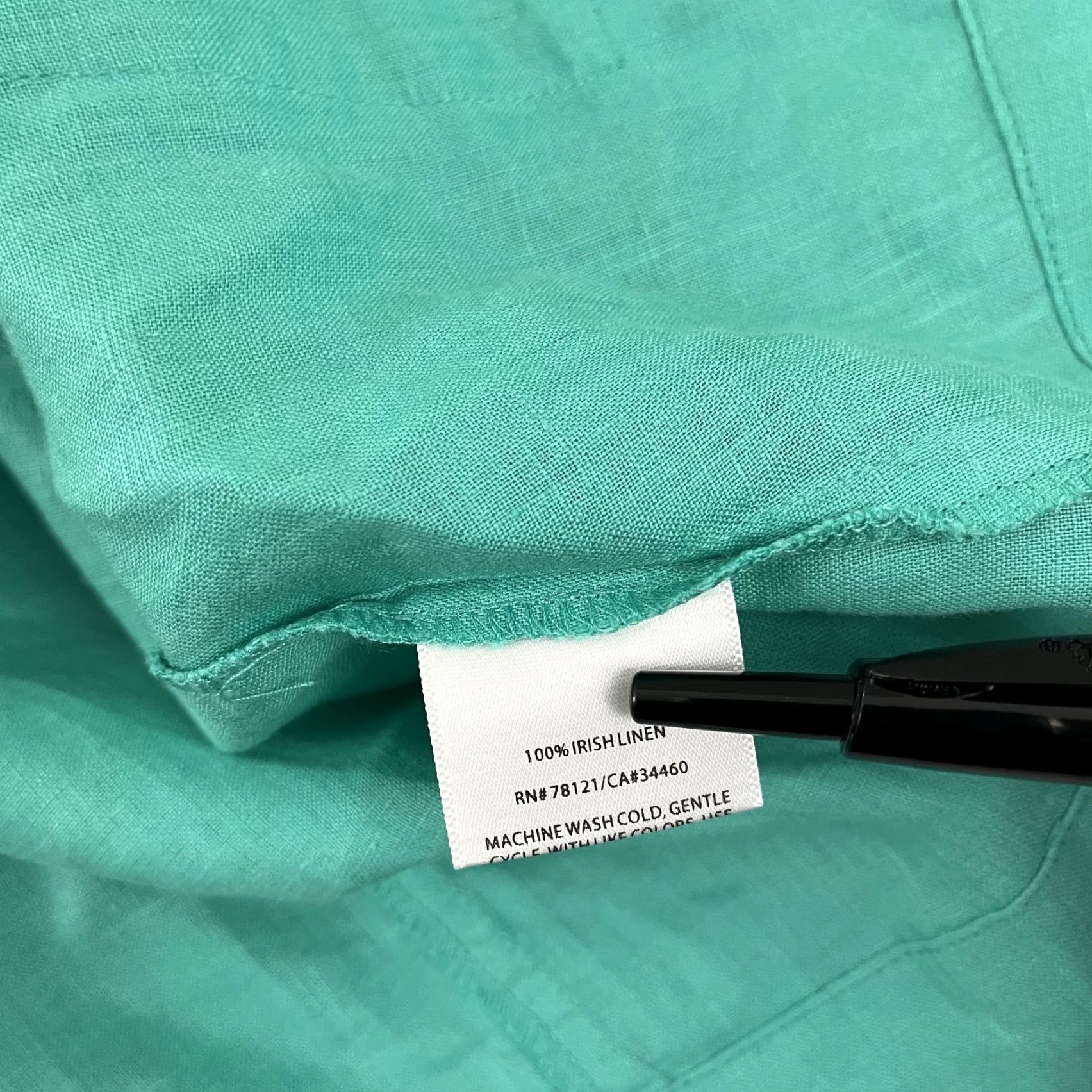 Eileen Fisher Eileen Fisher Blazer Shirt Womens XL Green 100% Linen 1-Button Notched Preppy Size XL / US 12-14 / IT 48-50 - 3 Thumbnail