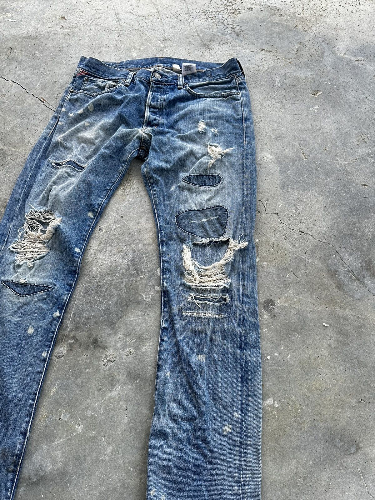 Ralph Lauren Ralph Lauren Distressed Denim Jeans Size US 36 / EU 52 - 4 Thumbnail