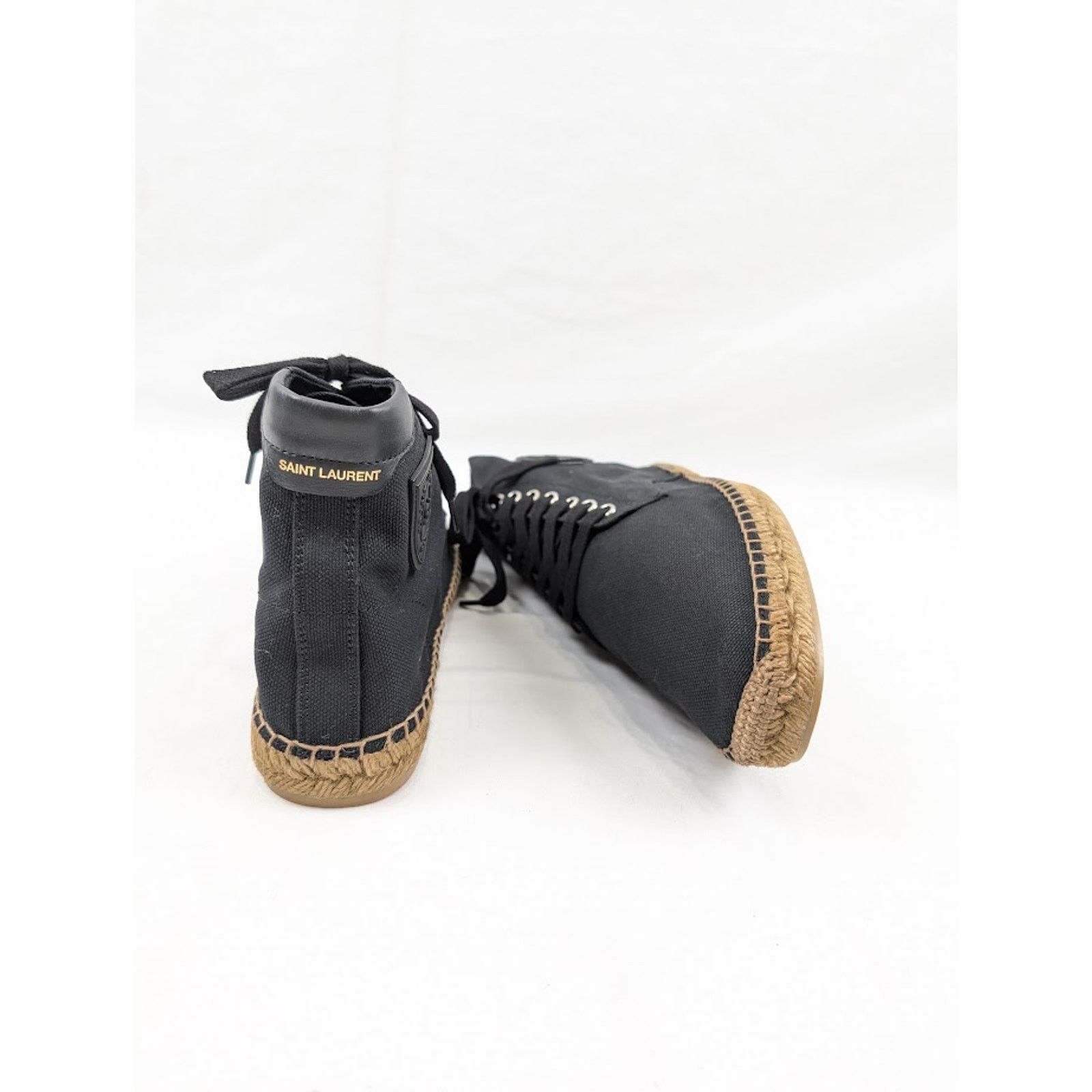 Saint Laurent Paris o1rshd1 Damon High-Top Sneakers in Nero Size US 12 / EU 45 - 18 Thumbnail