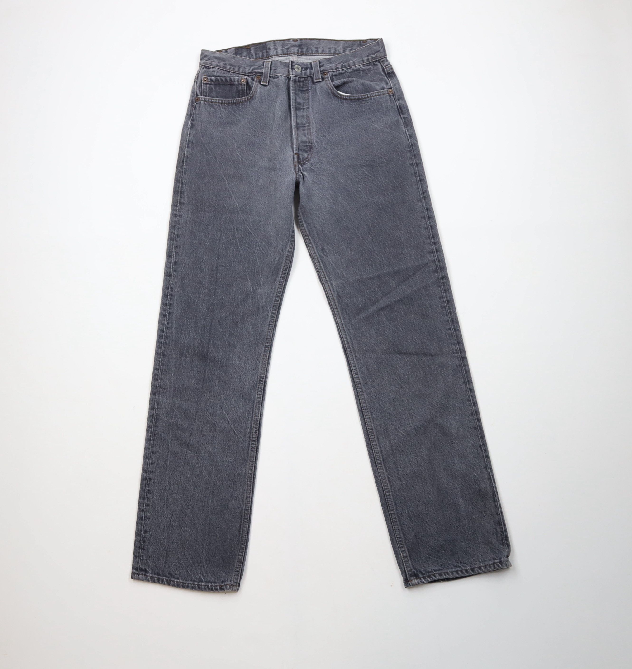 Levi's × Vintage Vintage 80s Levis 501xx Fly Original Fit Jeans Gray USA Size US 32 / EU 48 - 1 Thumbnail