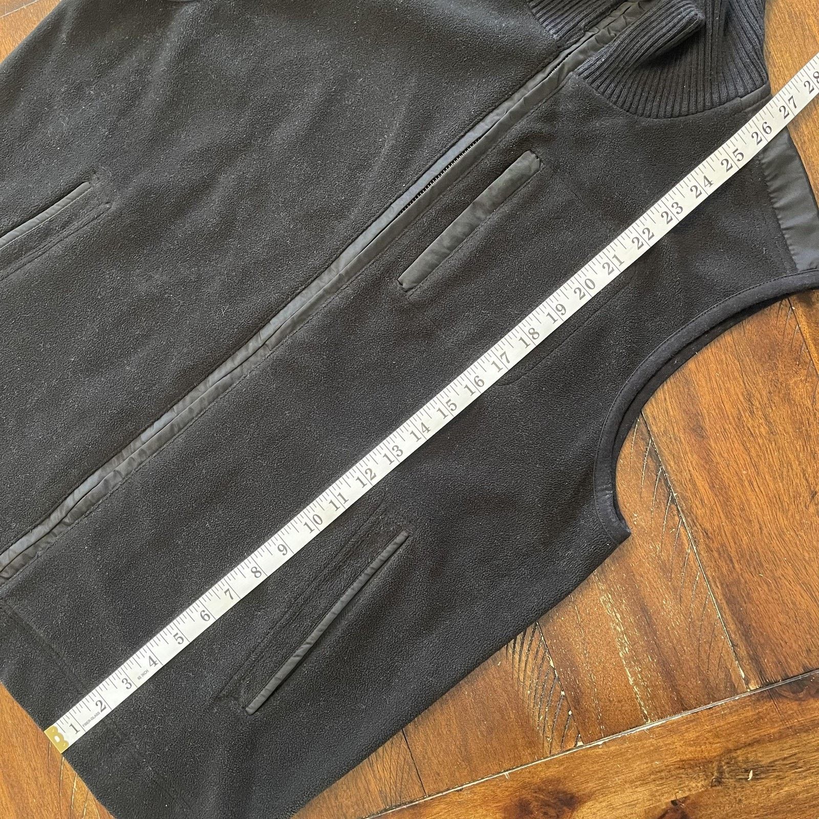Banana Republic Banana Republic Vest Mens Large Black Mock Neck Lined Casual Size US L / EU 52-54 / 3 - 9 Thumbnail