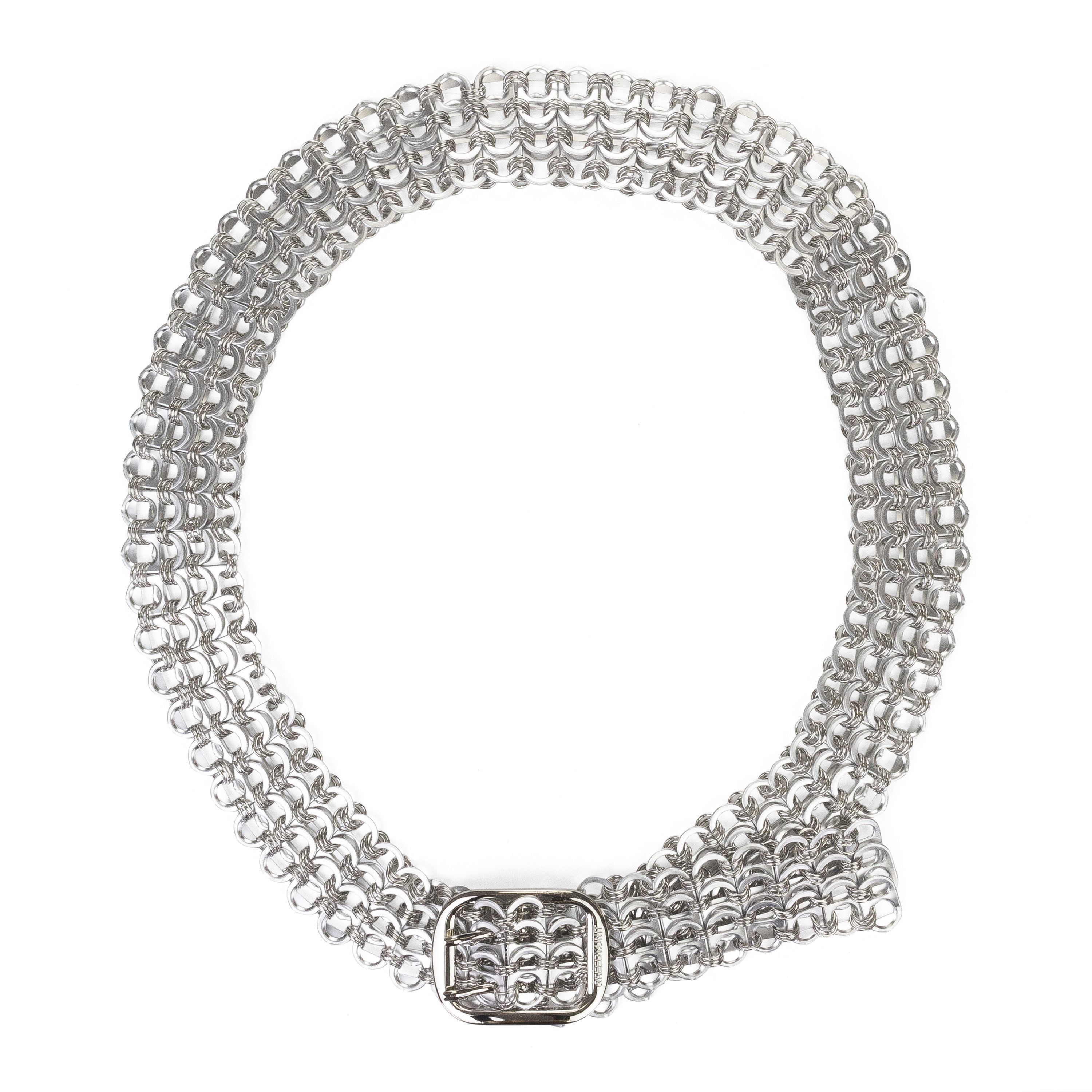 SILVER BOTTLE TAB BELT SIZE OS