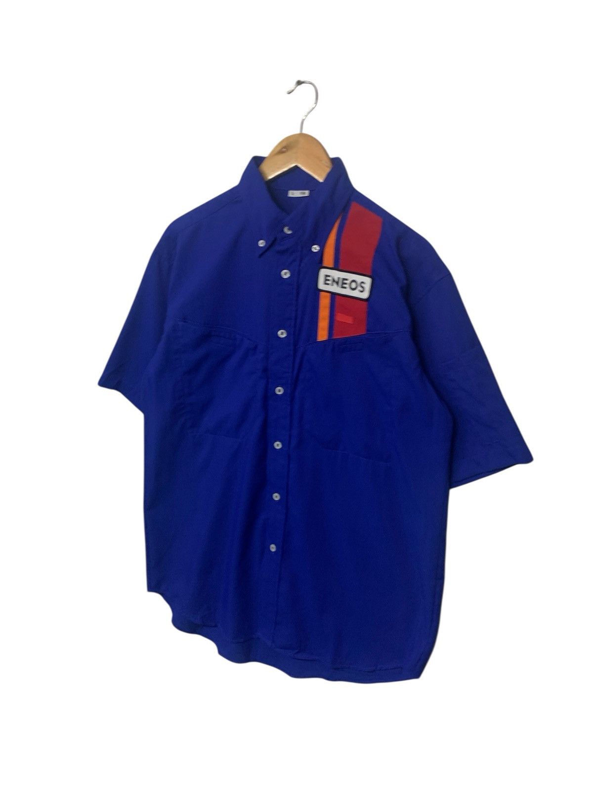 Vintage Vintage Y2K Eneos Small Logo Worker Button Ups Shirt Size US L / EU 52-54 / 3 - 2 Thumbnail