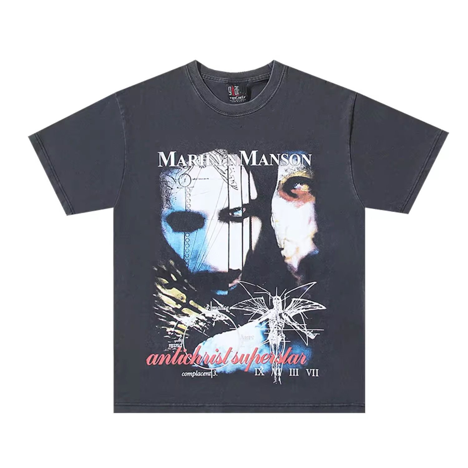 Japanese Brand Vintage M'M Portrait Rock Graphic Printed T-Shirt Size US L / EU 52-54 / 3 - 1 Thumbnail