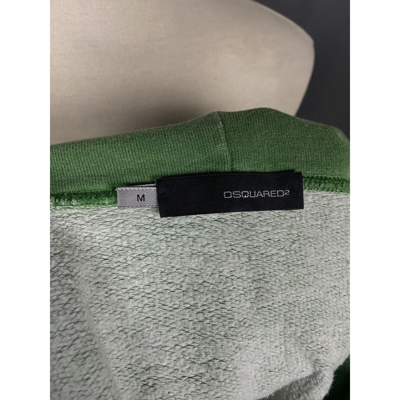 Dsquared2 Dsquared2 Giving Thanks 2000s Men's Green Distressed Hoodie Size US M / EU 48-50 / 2 - 9 Thumbnail