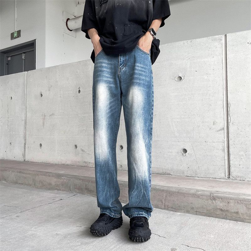 Japanese Brand × Jean Retro loose casual tie dye ripped jeans Size US 32 / EU 48 - 2 Thumbnail