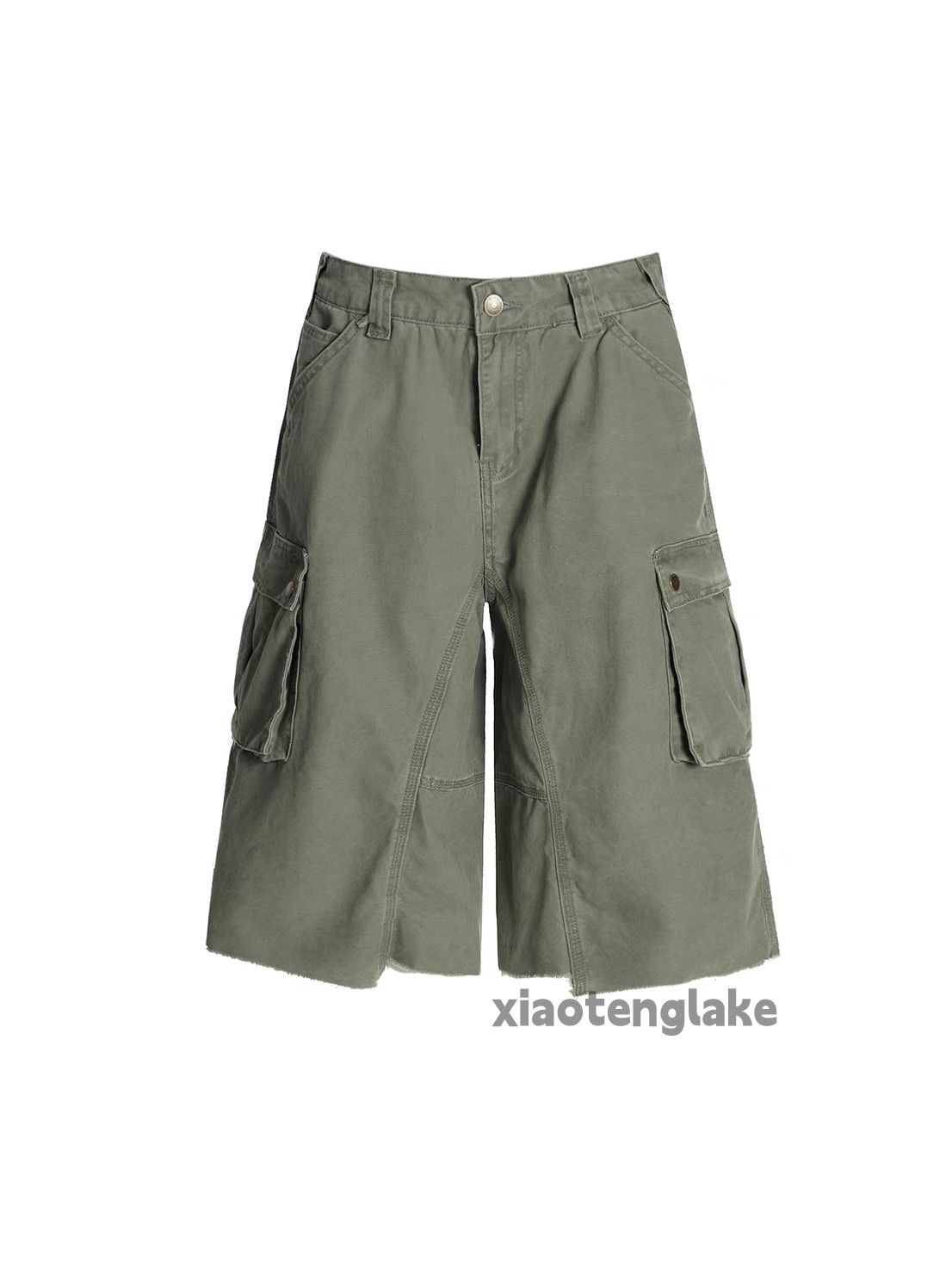 Vintage Xz washed loose baggy military outdoor cargo shorts Size US 32 / EU 48 - 5 Thumbnail