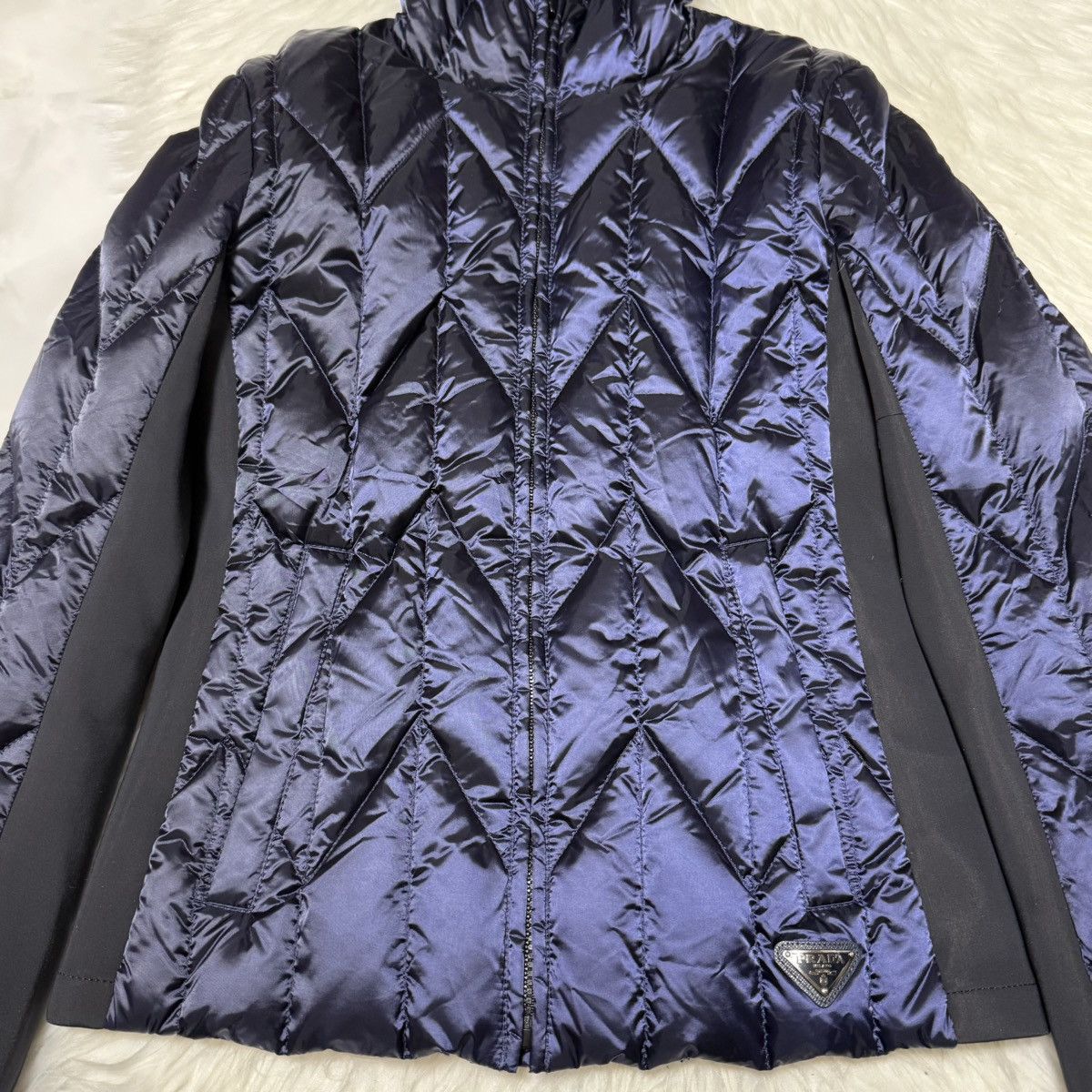 Prada Authentic Prada Leather Triangle Logo Hooded Down Jacket 38 Size XS / US 0-2 / IT 36-38 - 12 Thumbnail