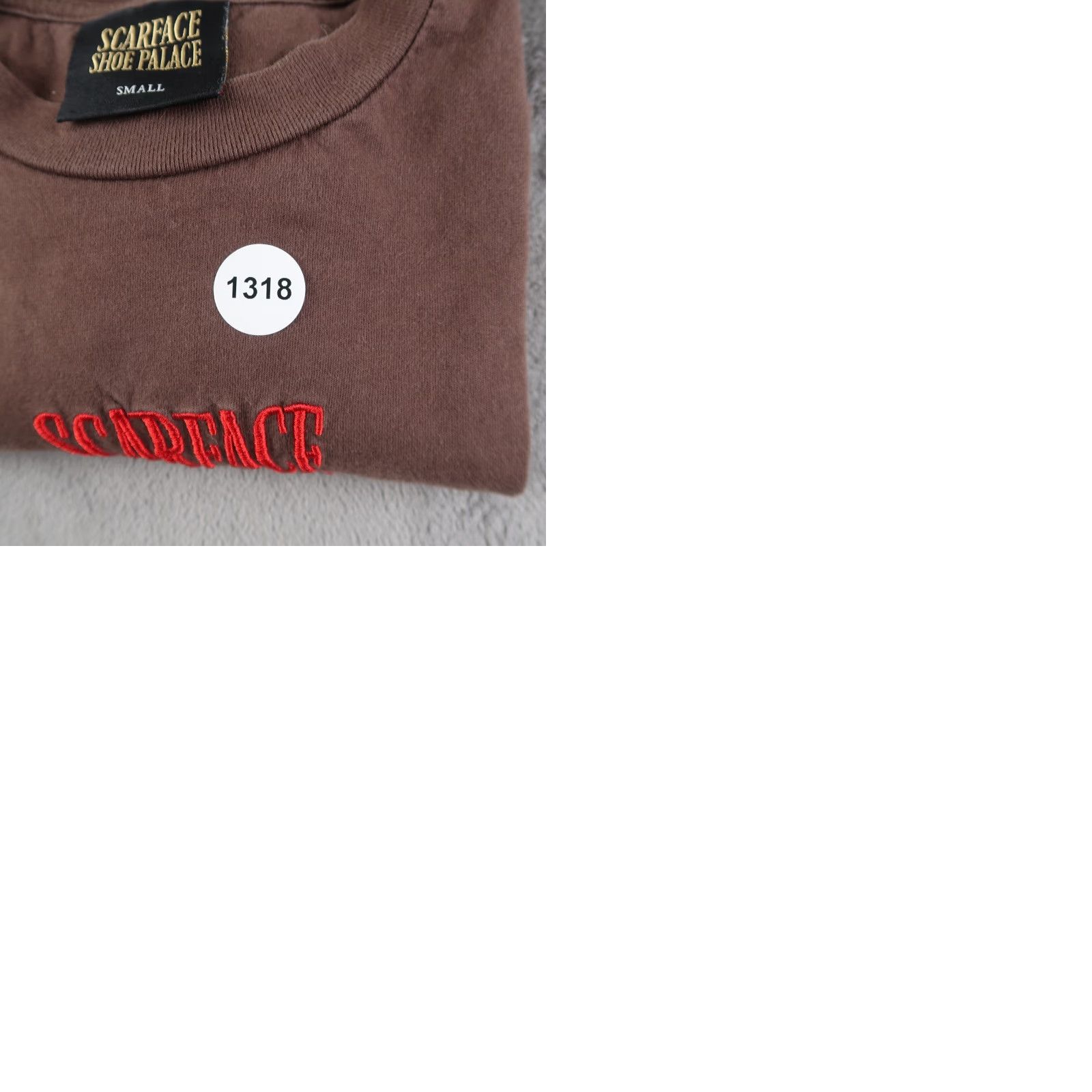 Palace Scarface T-Shirt Mens Shirt S Brown Graphic Print Scarface Tony Montana Movie Vintage No Size US S / EU 44-46 / 1 - 10 Thumbnail