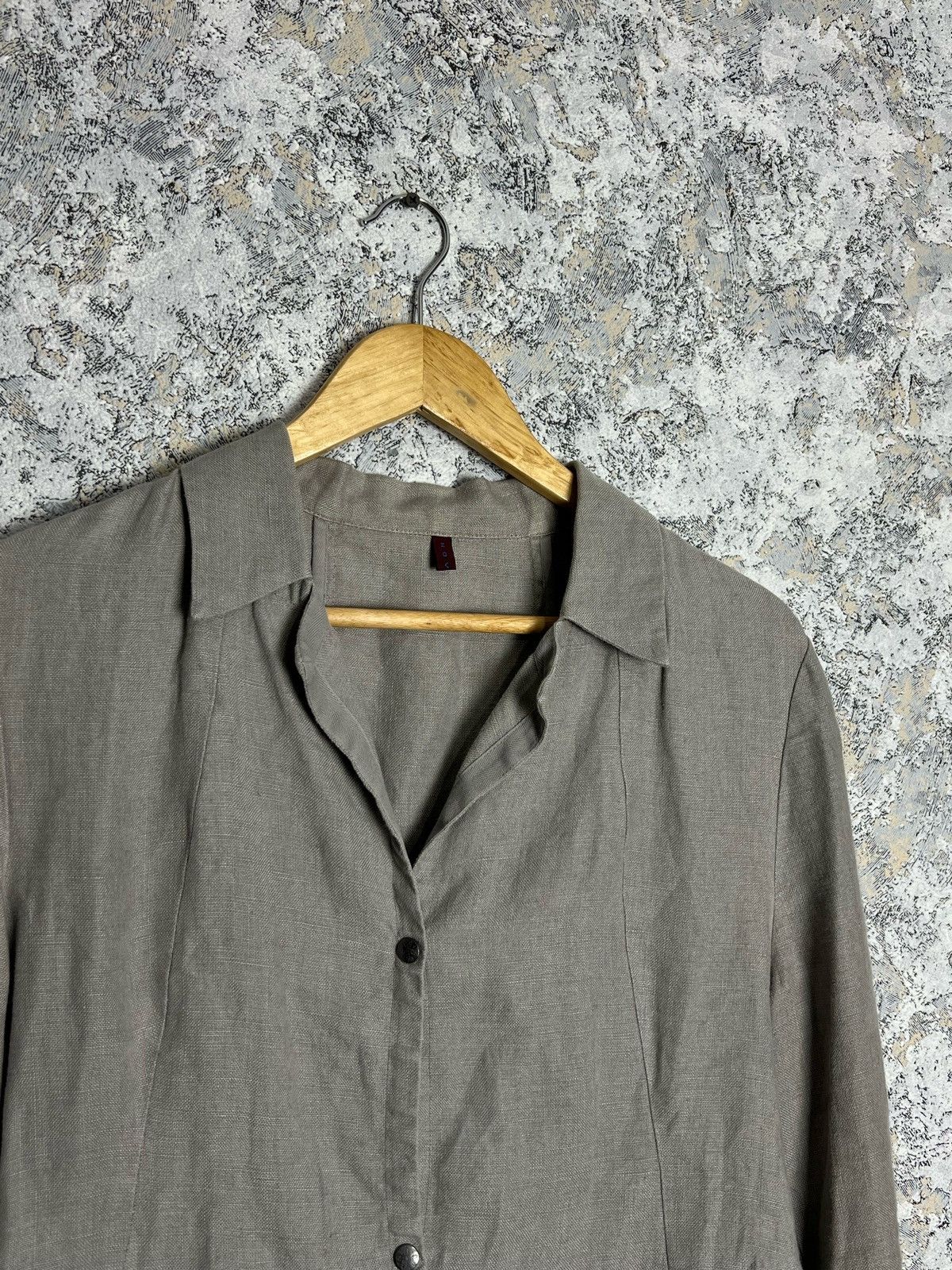 Designer × Vintage Katharina Hovman Women's Light Linen Jacket Blazer Size 36 Size XS / US 0-2 / IT 36-38 - 3 Thumbnail