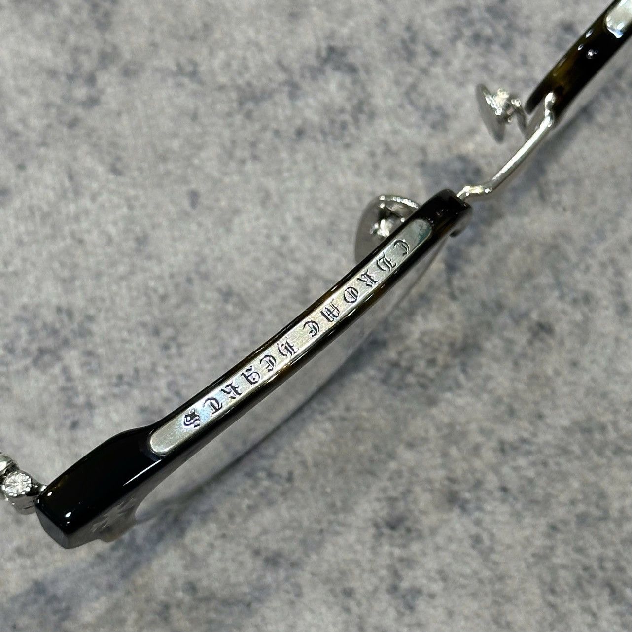 Chrome Hearts CHROME HEARTS BONENNOISSEUR II Dark Tortoise/Shiny Silver Size ONE SIZE - 5 Thumbnail