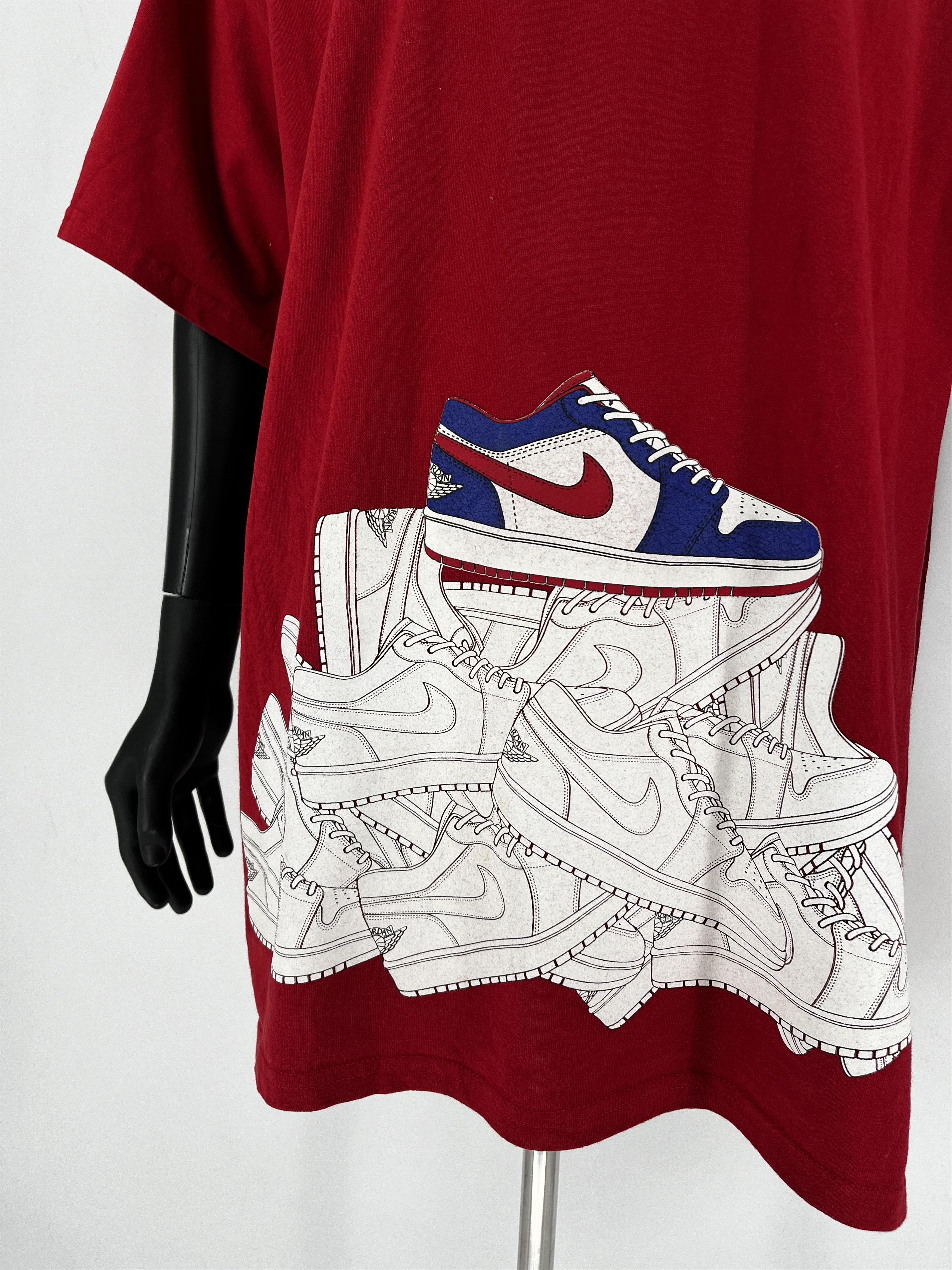 AJ Air Jordan Double Side Flight Shirt Jump Man Big Size XXL