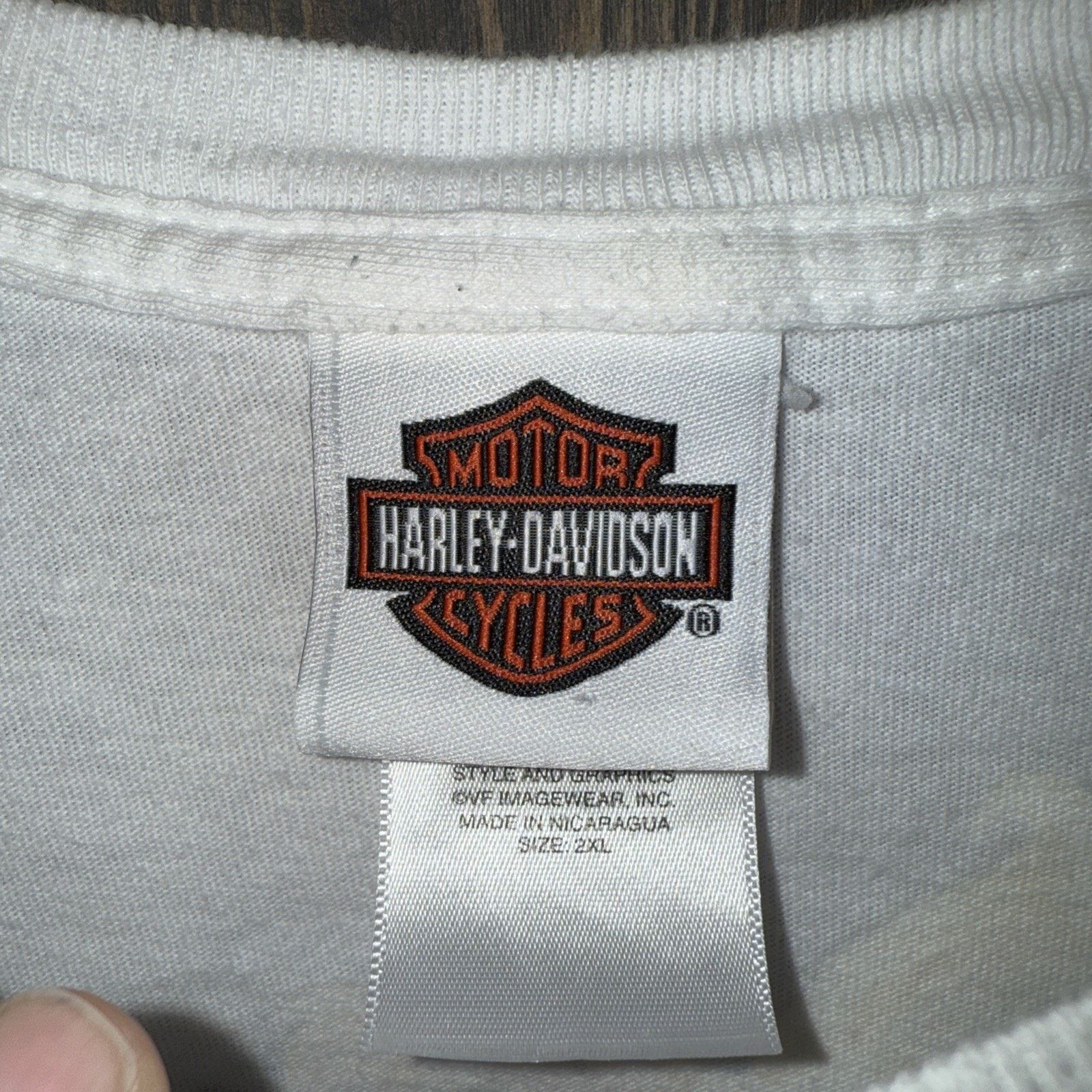 Harley Davidson Harley Davidson 2014 White Pocket Tee Hellbender 2XL Biker Size US XXL / EU 58 / 5 - 3 Thumbnail