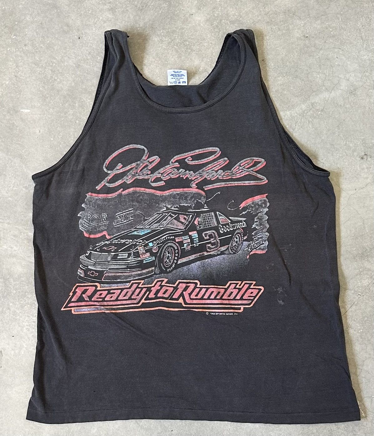 NASCAR VINTAGE 80S NASCAR DALE EARNHART READY TO RUMBLE SINGLET Size US L / EU 52-54 / 3 - 1 Thumbnail