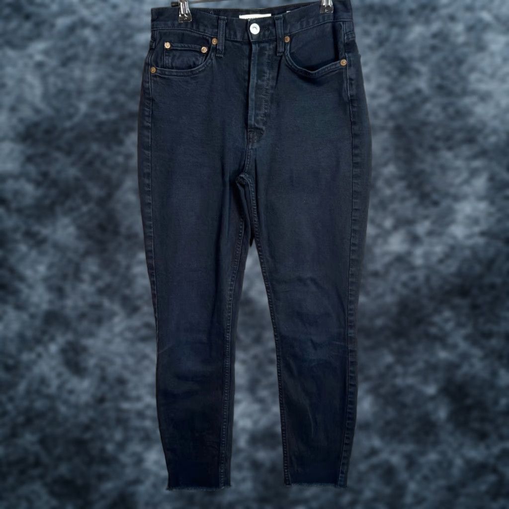 RE/DONE VINTAGE Re/Done Womens High-Waist Skinny Jeans Size 26 Black Denim Casual Pants Size 26" / US 2 / IT 38 - 1 Thumbnail
