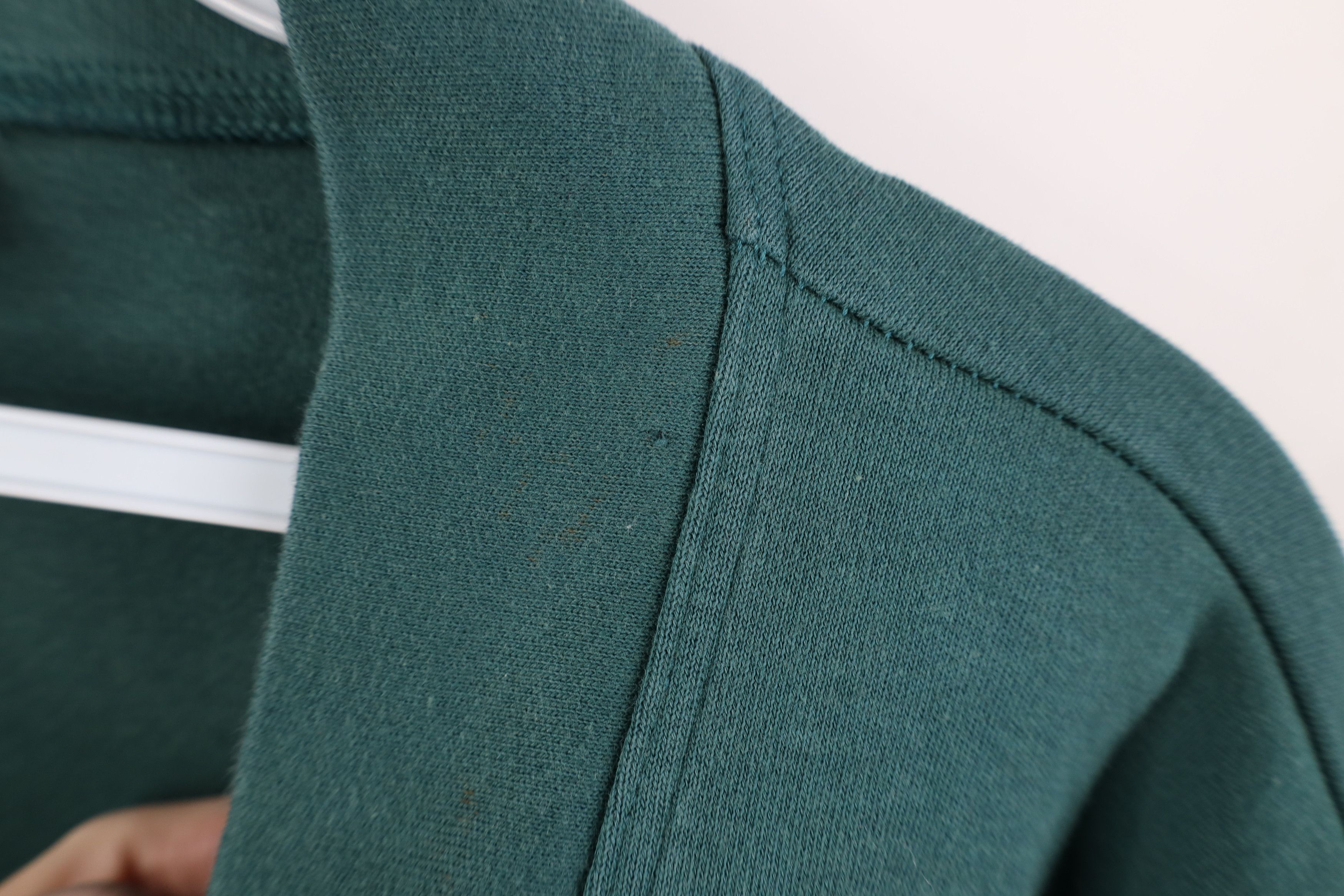 L.L. Bean Vintage 90s LL Bean Blank Cotton Cardigan Sweater Green USA Size M / US 6-8 / IT 42-44 - 4 Thumbnail