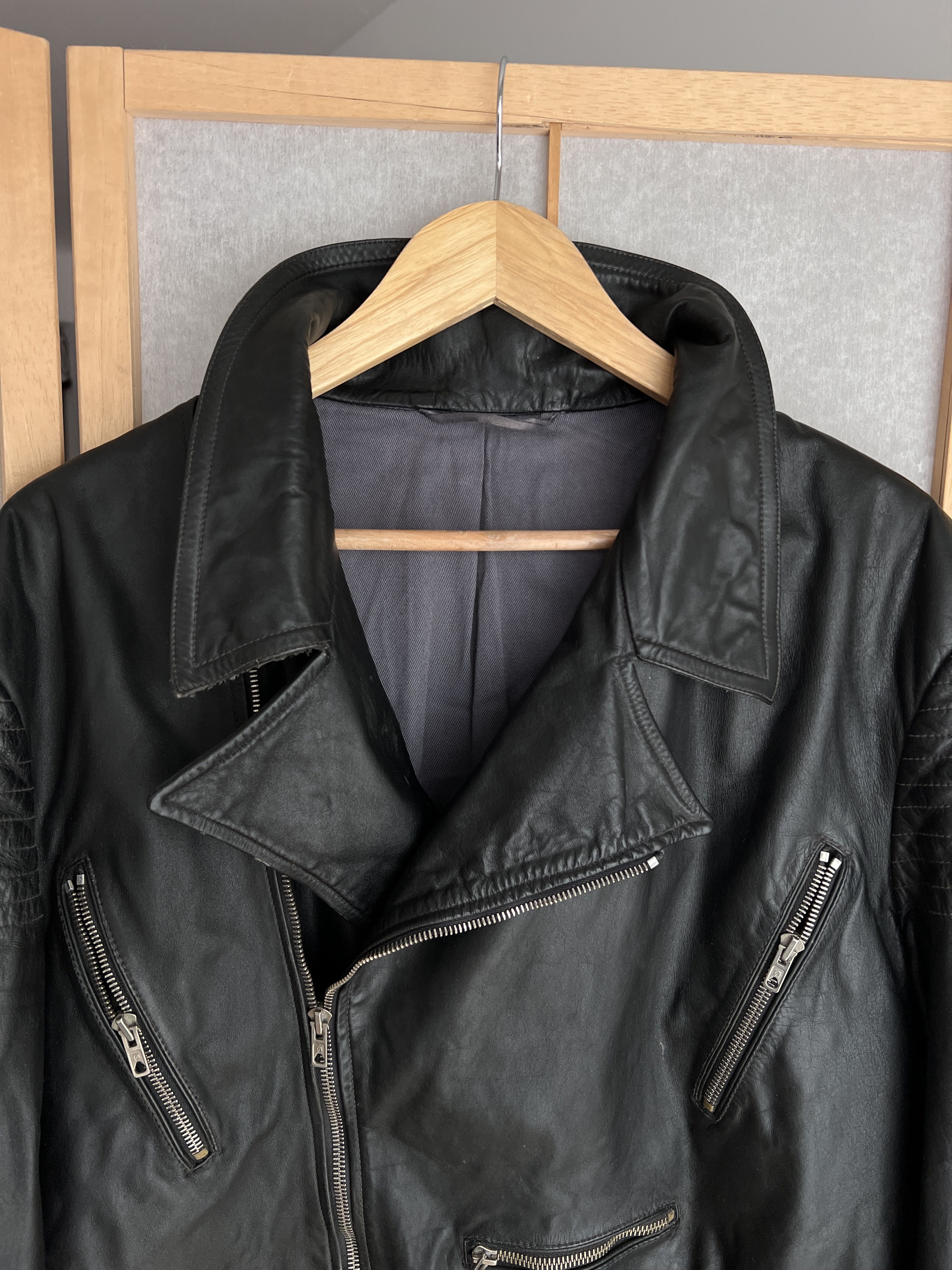 If Six Was Nine 14th Addiction balenciaga style leather jacket biker bomber Size US L / EU 52-54 / 3 - 11 Thumbnail