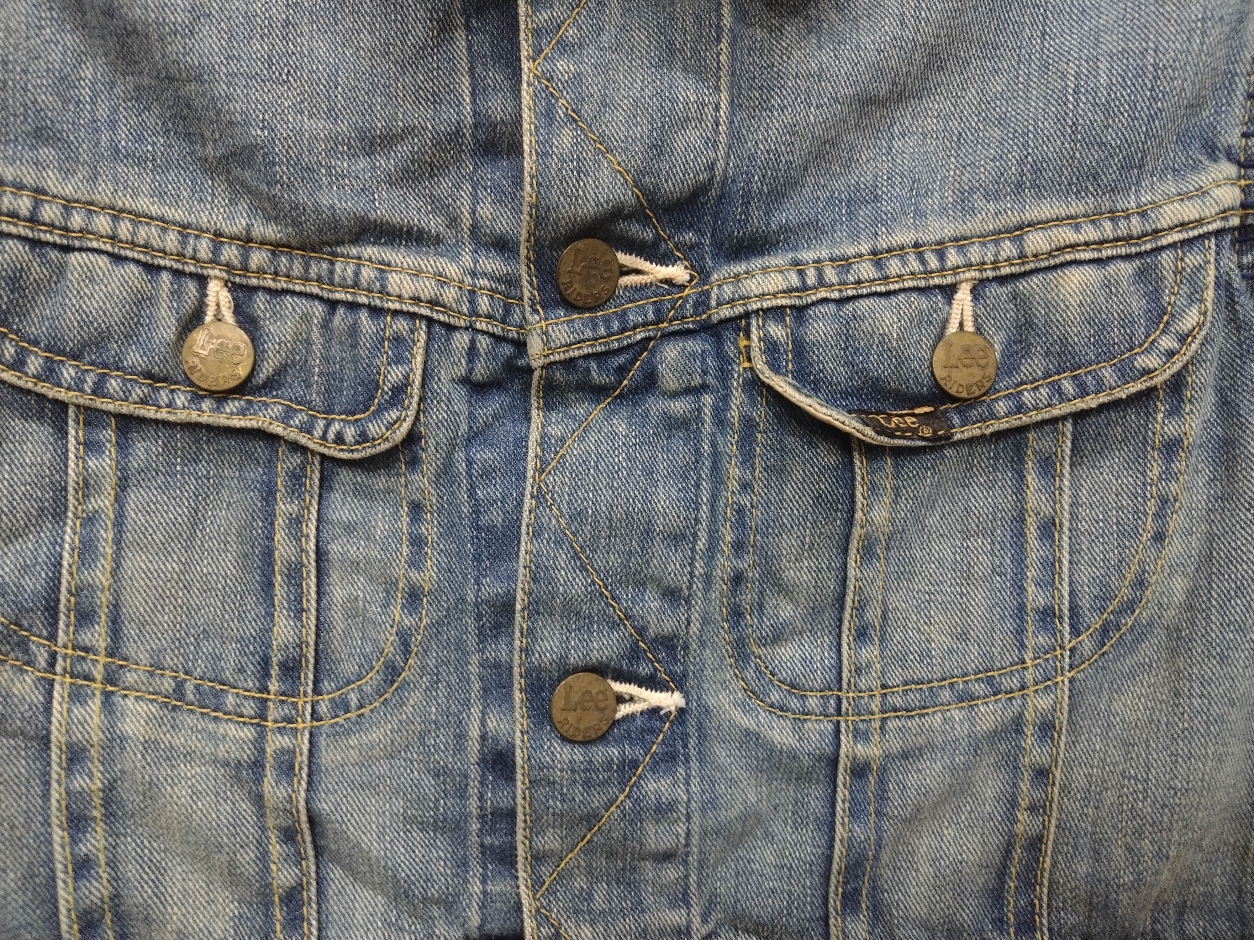 Lee Vintage steals Distressed Design LEE RIDERS Denim Jacket Size M / US 6-8 / IT 42-44 - 6 Thumbnail