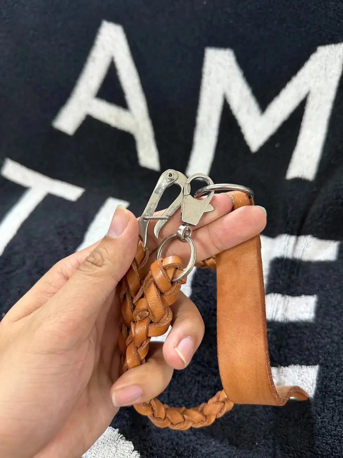 Yohji Yamamoto Yohji Yamamoto Yohji Yamamoto leather woven pocket chain-2 Size ONE SIZE - 4 Thumbnail