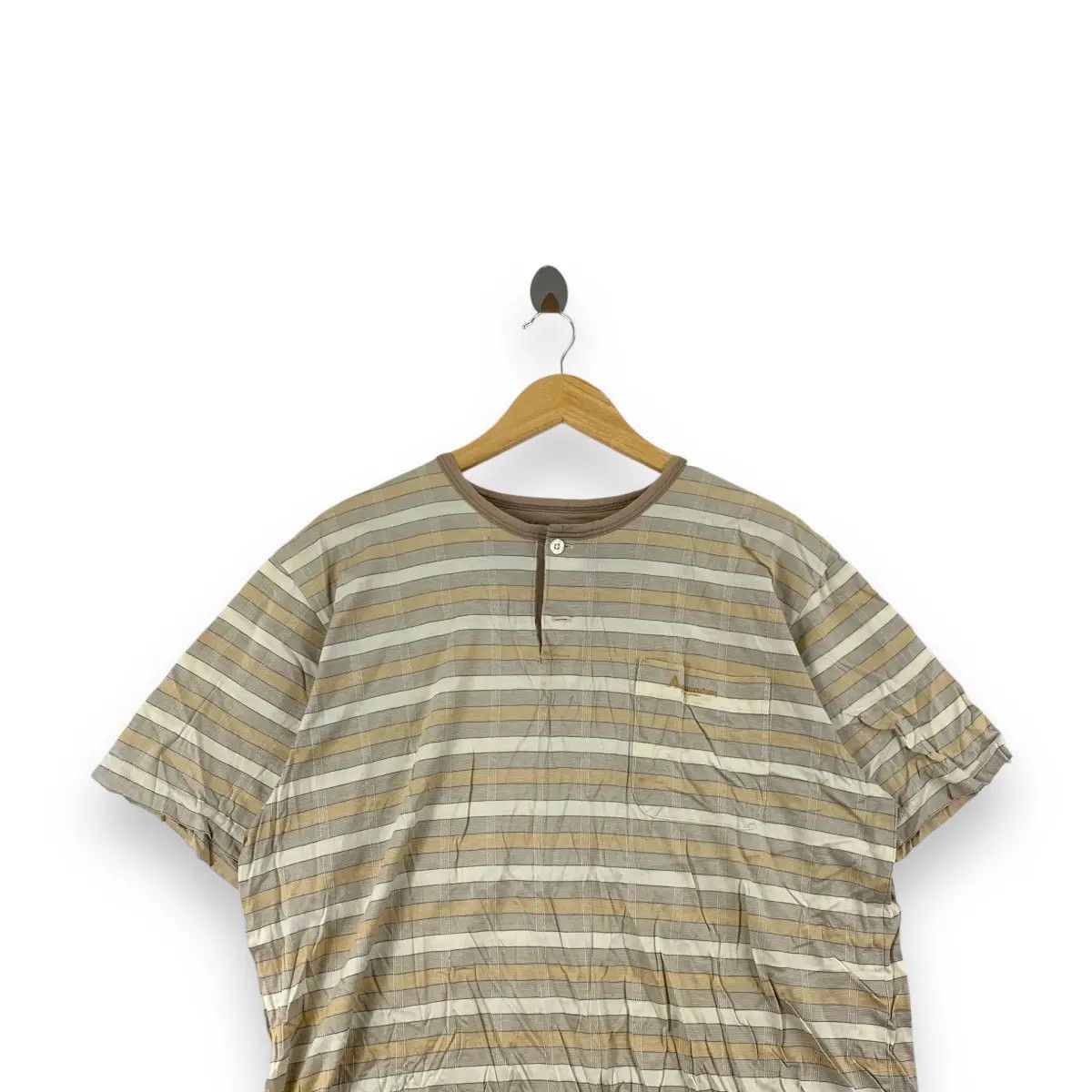 Aquascutum Vintage 90’ AQUASCUTUM LONDON Nova Checks Tee Shirt Top Size US L / EU 52-54 / 3 - 2 Thumbnail