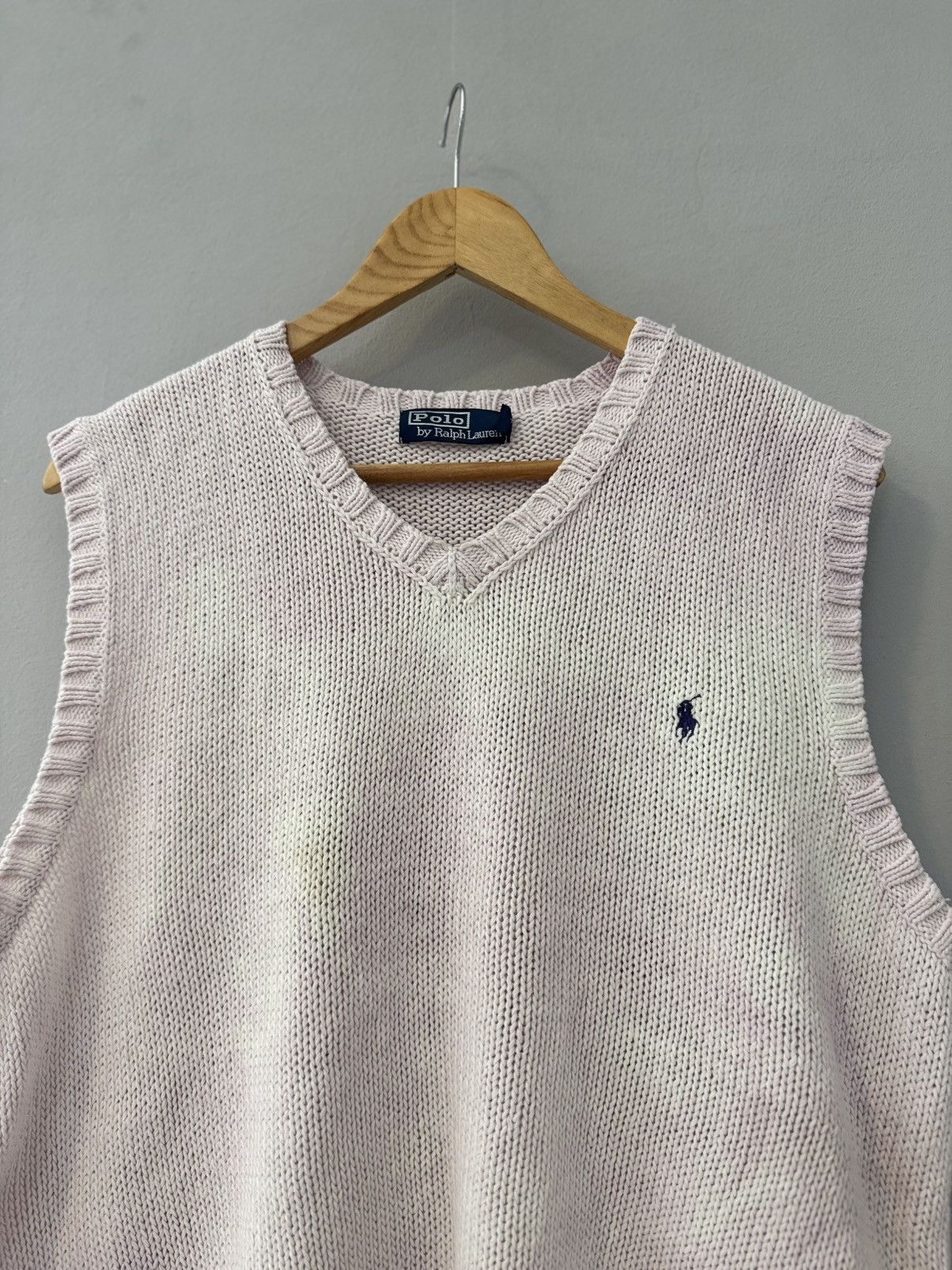 Polo Ralph Lauren Vintage 90s Polo Ralph Lauren vest knit boxy old money y2k Size US L / EU 52-54 / 3 - 3 Thumbnail