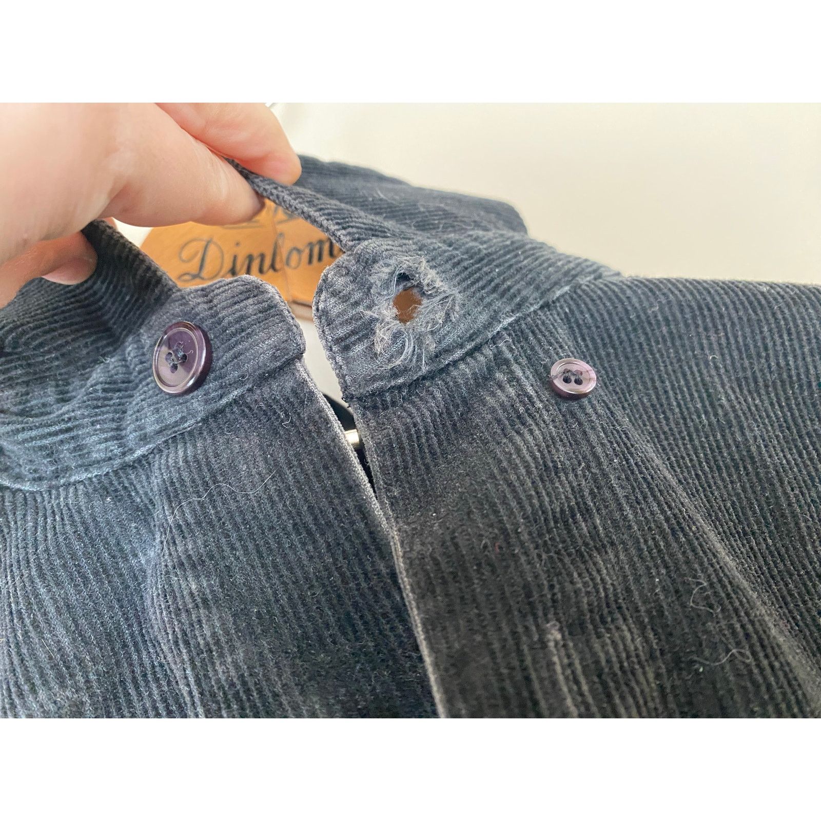 Karl Kani Karl Kani Jeans Black Button Up Corduroy Shirt L Shacket Size US L / EU 52-54 / 3 - 5 Thumbnail