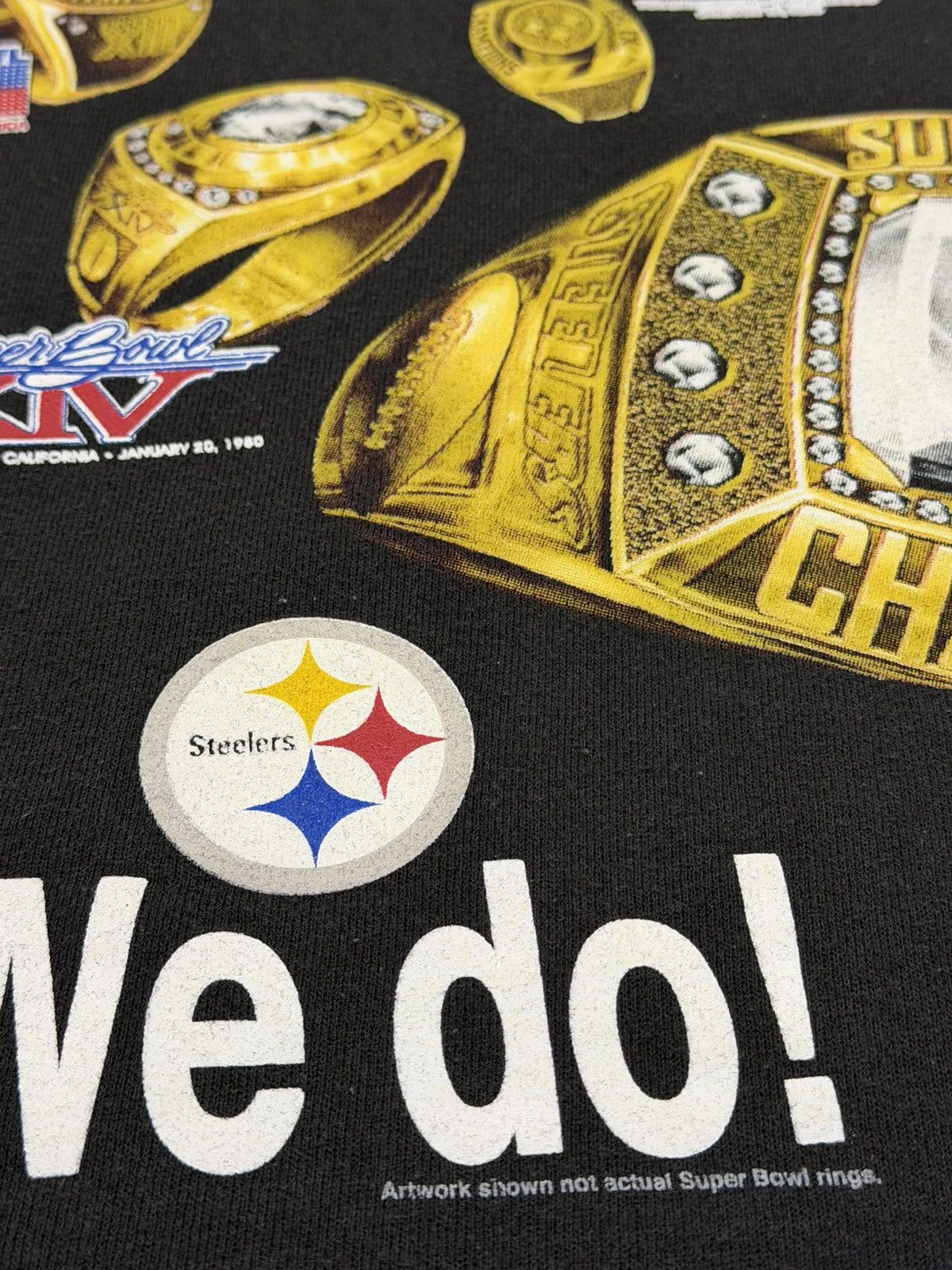 NFL Vintage 90s Pittsburgh Steelers “Got Rings? We Do!” NFL XL Size US XL / EU 56 / 4 - 8 Thumbnail