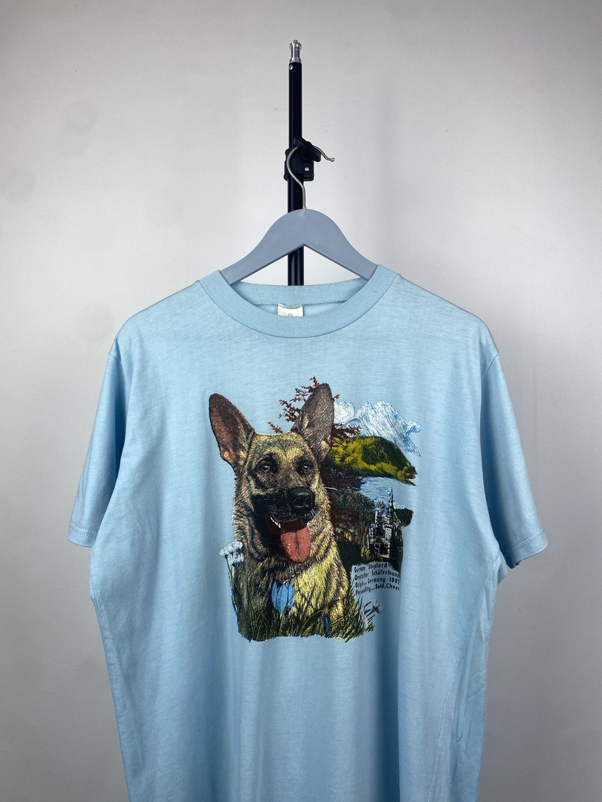 Vintage Vintage 1987 Animal German Shepard Dog logo T Shirt Size US L / EU 52-54 / 3 - 3 Thumbnail