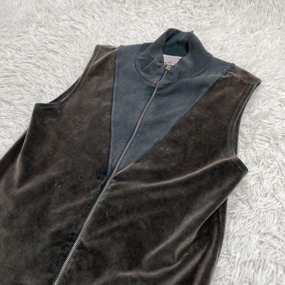 Maison Margiela Maison Margiela Velvet Patchwork Zipper Vest Size US M / EU 48-50 / 2 - 3 Thumbnail