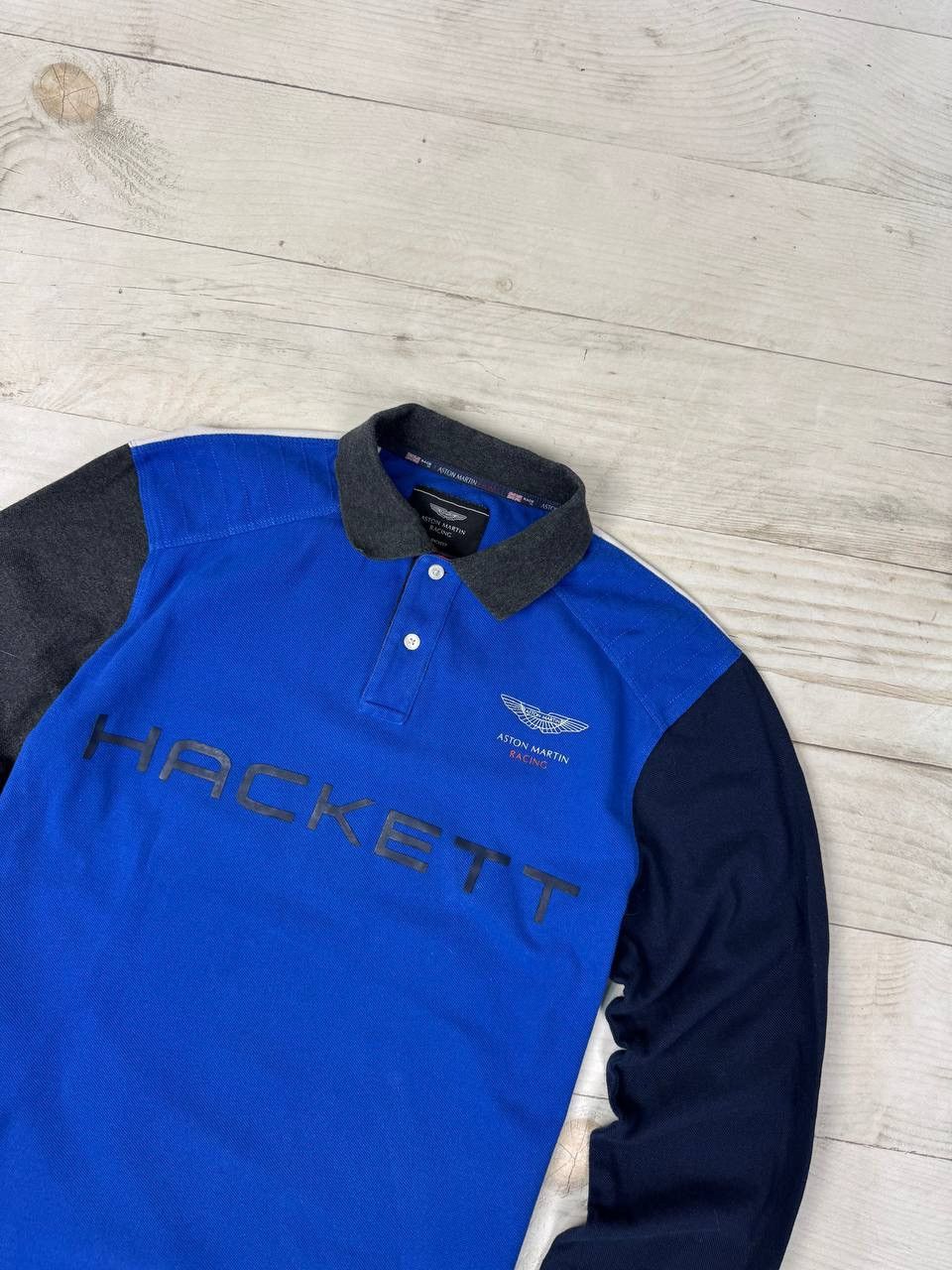Hackett Hackett Aston Martin Racing Rugby Long Sleeve Size US M / EU 48-50 / 2 - 2 Thumbnail