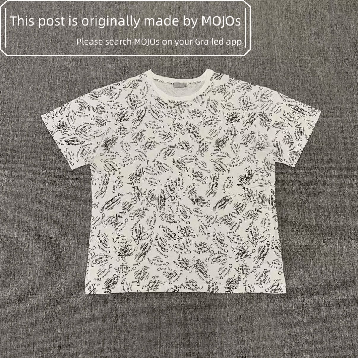Dior Dior Monogram Christian Dior Logo Tee mojos1656 Size US L / EU 52-54 / 3 - 1 Thumbnail