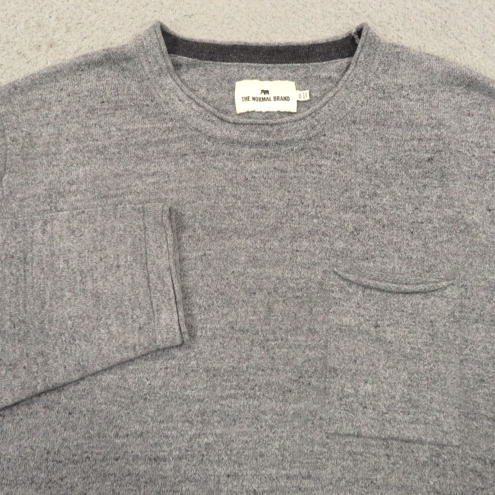 J Brand The Normal Brand Mens XXL Sweater Charcoal Heather Grey Roll Neck Pullover Shirt Size US XXL / EU 58 / 5 - 2 Thumbnail