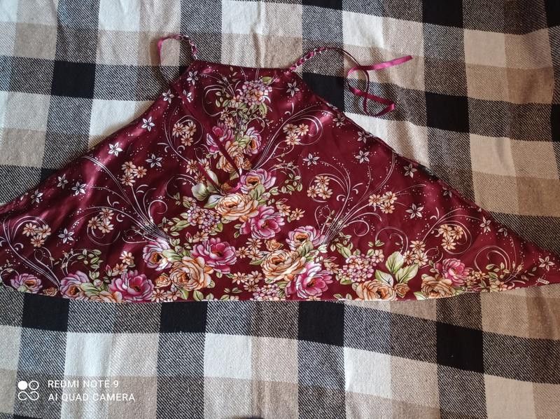 Other Burgundu floral satin halter top / scarf top sz S Size S / US 4 / IT 40 - 4 Thumbnail