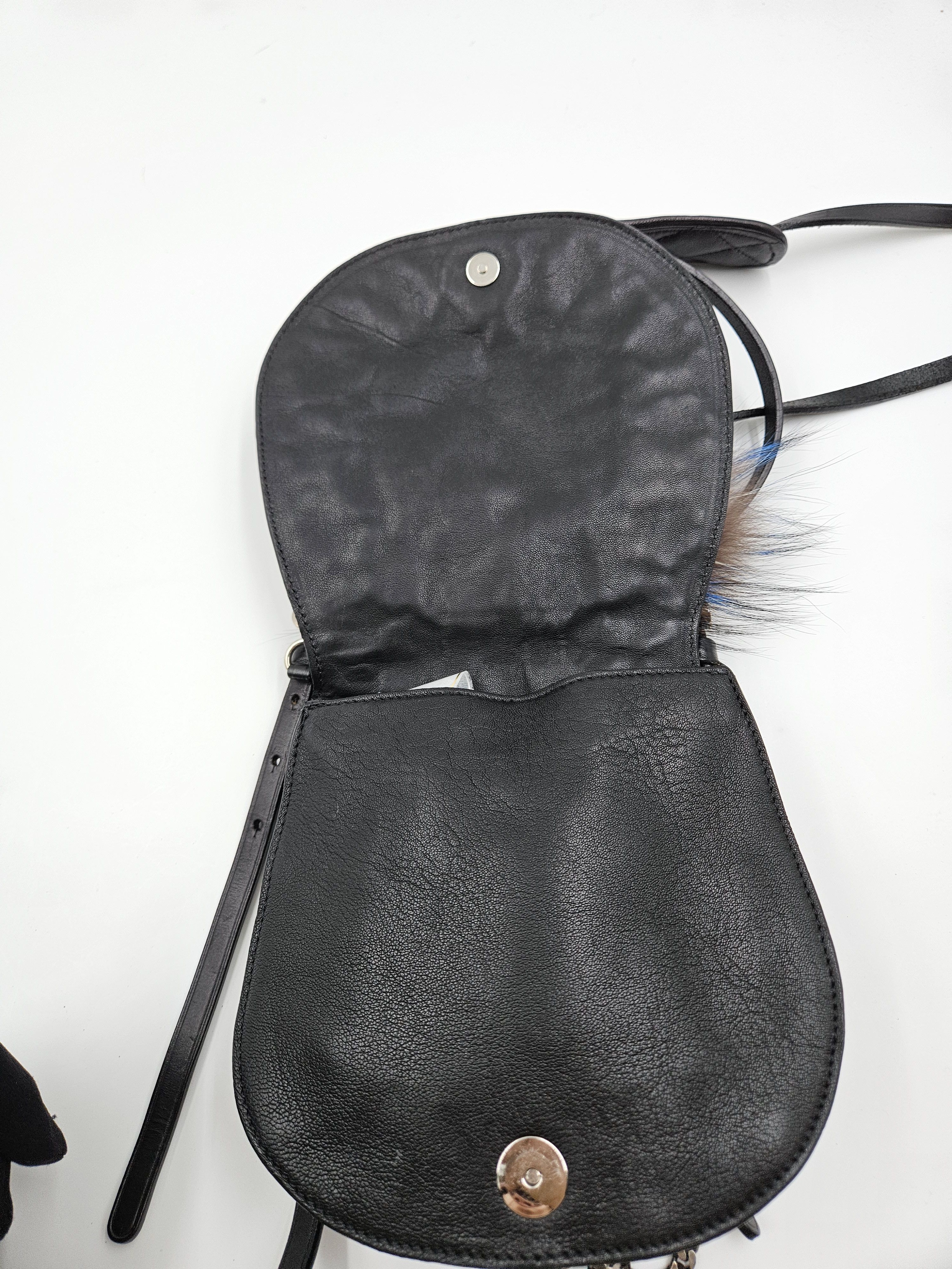 Jimmy Choo Black Leather Studded Card Suit Crossbody Bag Size ONE SIZE - 11 Thumbnail