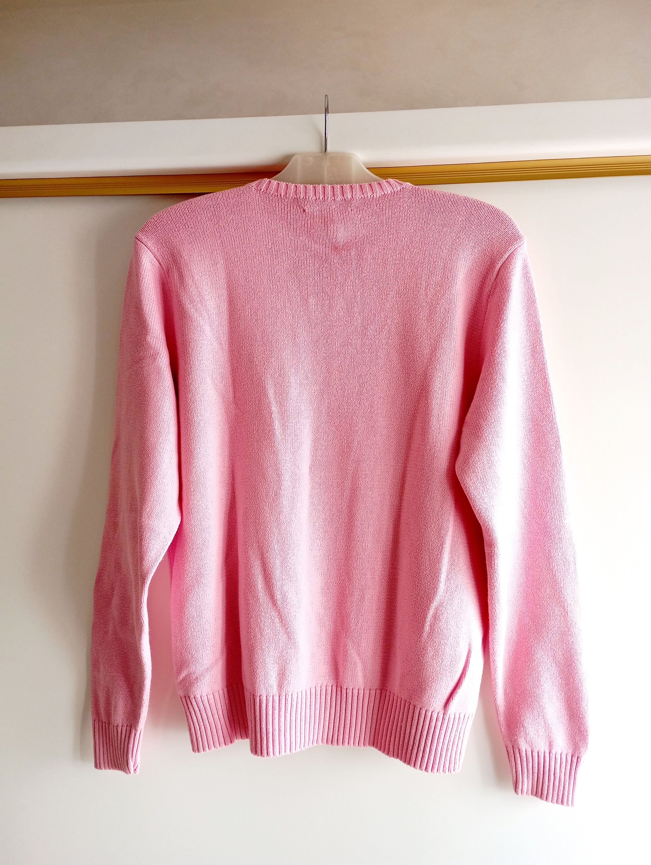 Polo Ralph Lauren Polo Ralph Lauren Pink Cable Knit Sweater Oldmoney Size XL Size US XL / EU 56 / 4 - 4 Thumbnail