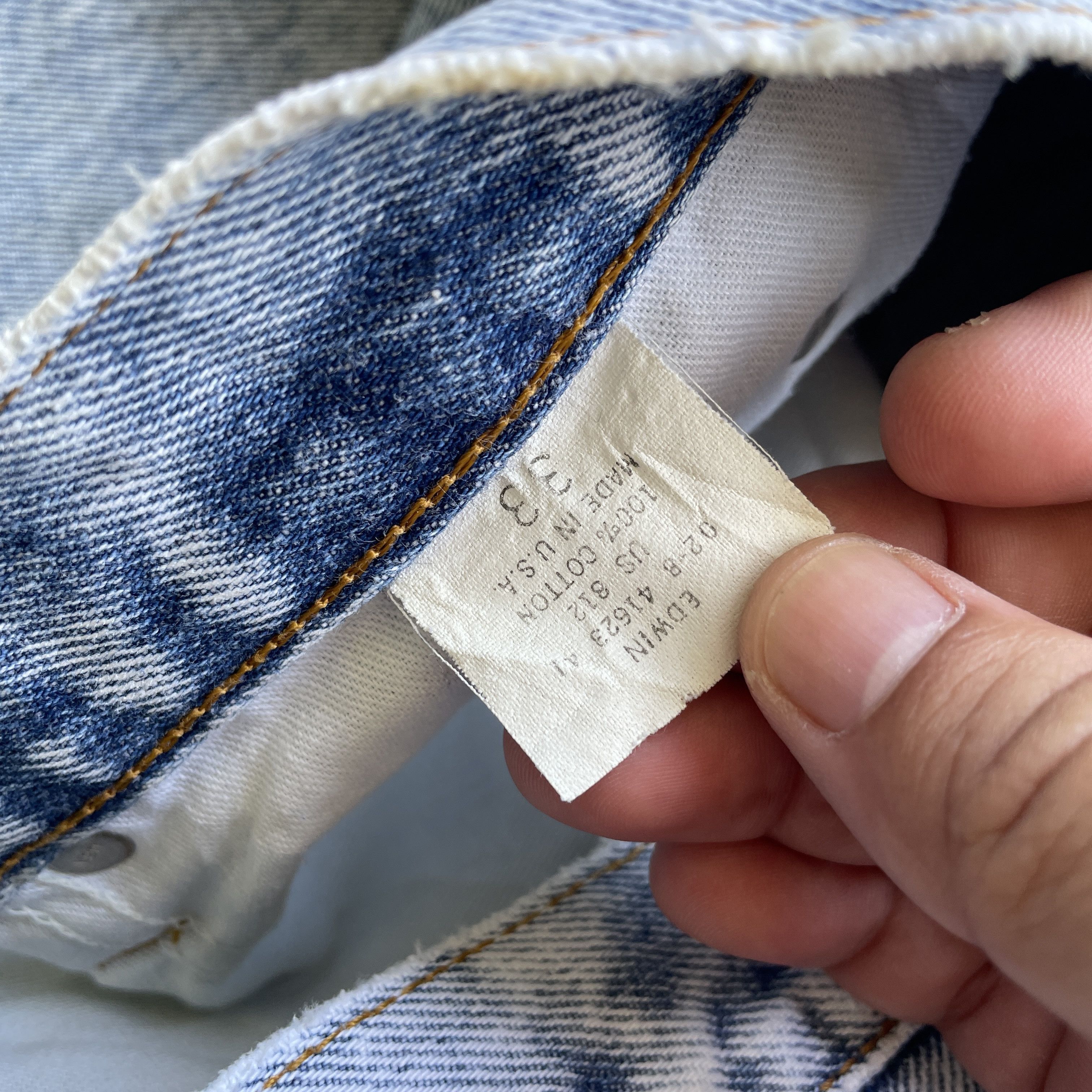 Edwin Vintage Edwin Made In USA Faded Denim Pants Jeans W32 Size US 32 / EU 48 - 8 Thumbnail