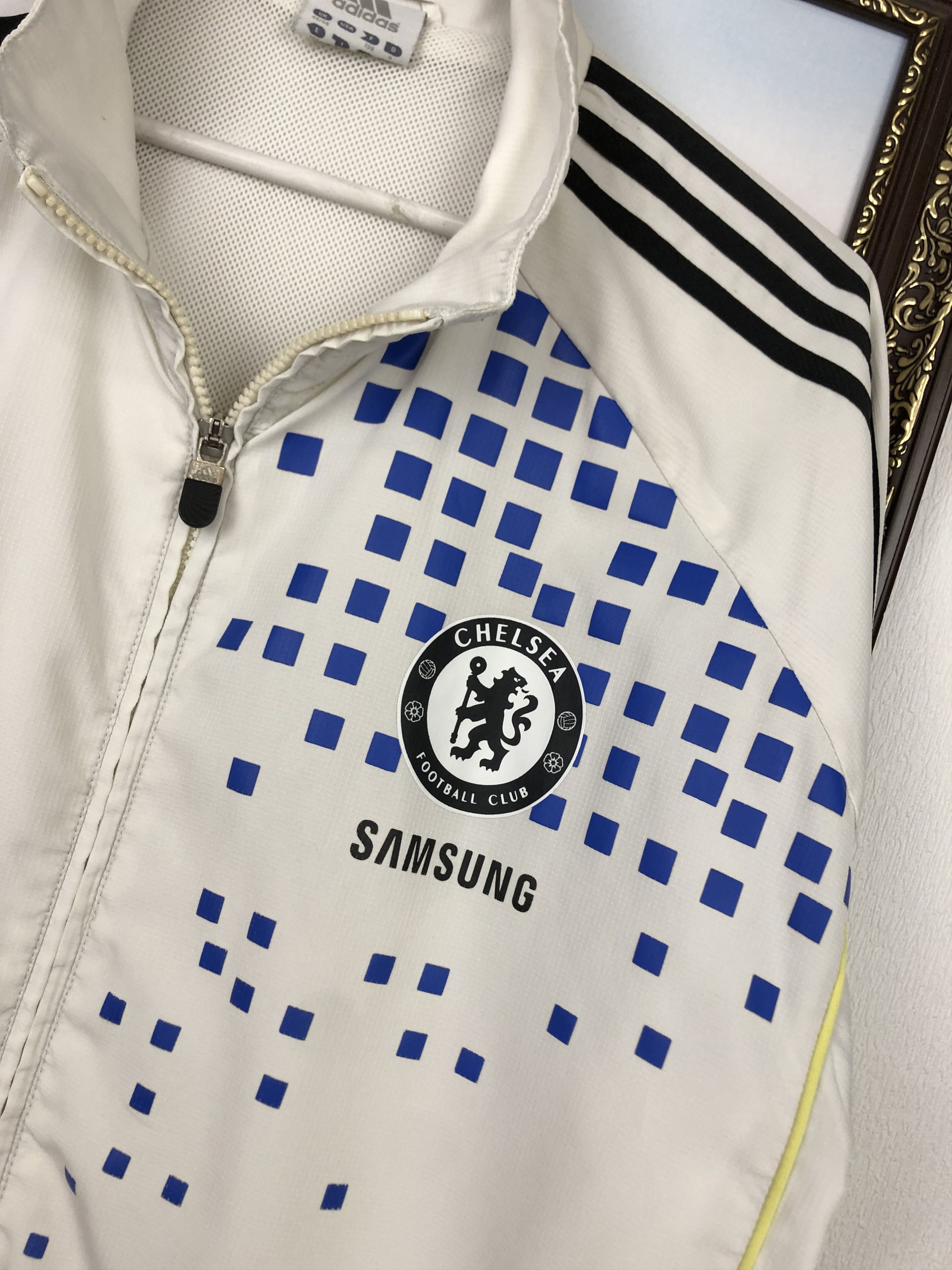 Adidas Vintage Chelsea Football Jacket Soccer Track Top Hype Size US XL / EU 56 / 4 - 3 Thumbnail
