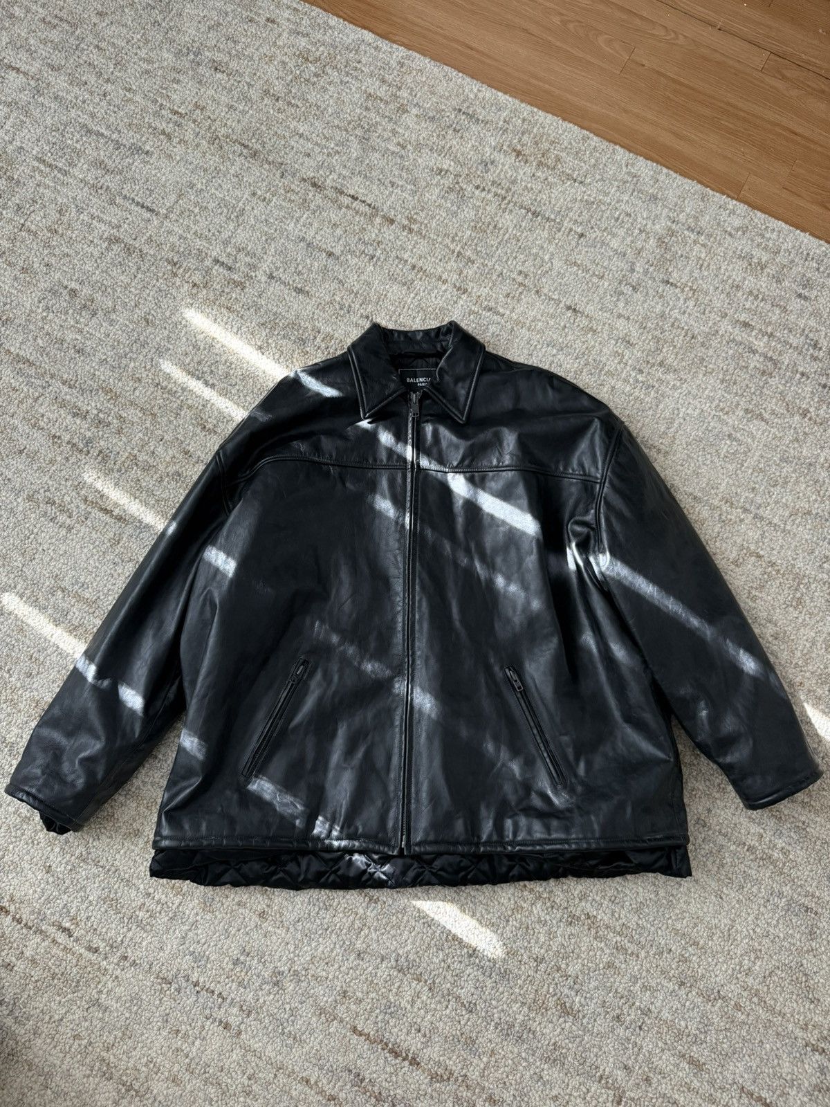 Balenciaga Balenciaga Oversized Padded Leather Jacket Size US M / EU 48-50 / 2 - 2 Thumbnail