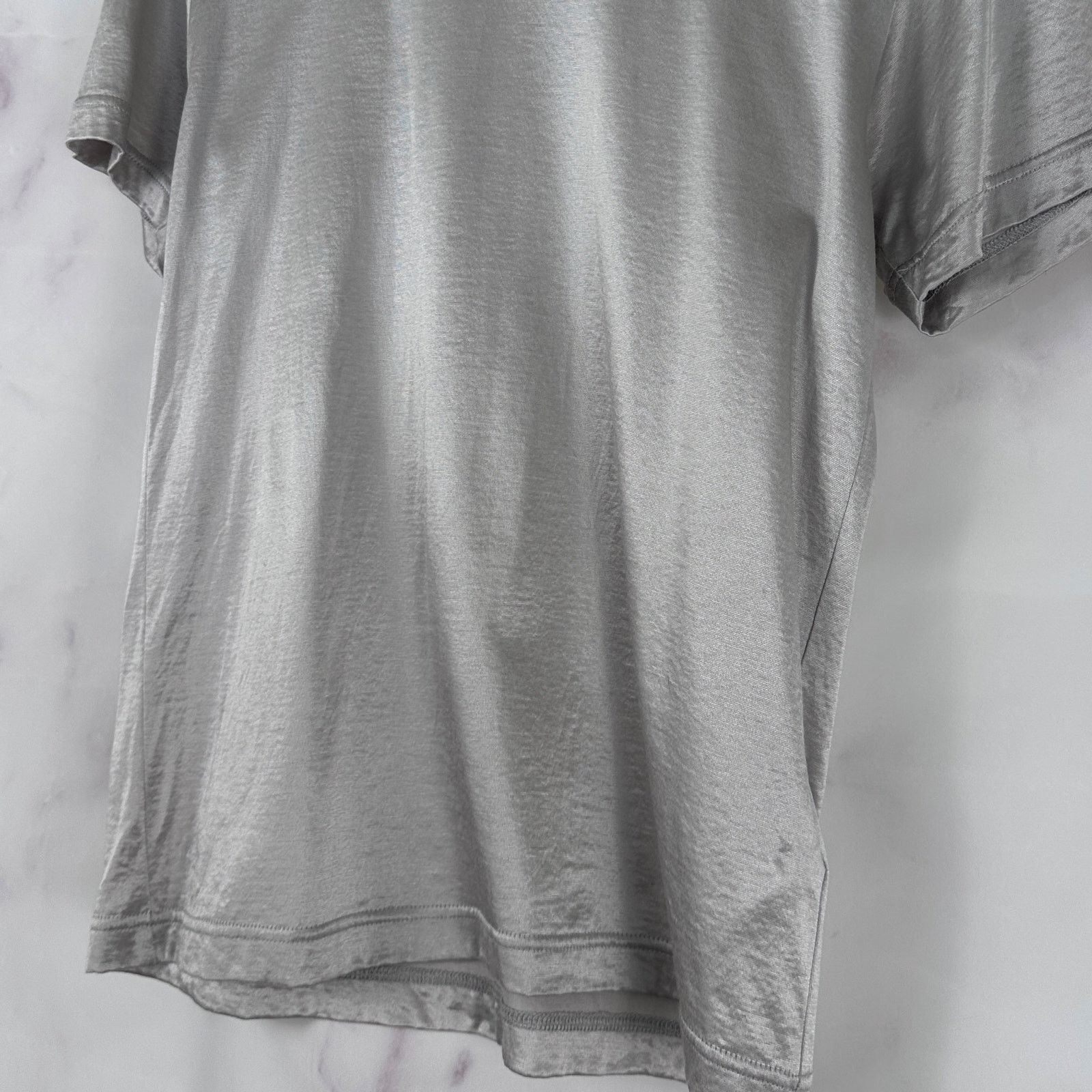 JOHN LAWRENCE SULLIVAN Silver Jersey Shirt Size US S / EU 44-46 / 1 - 5 Thumbnail